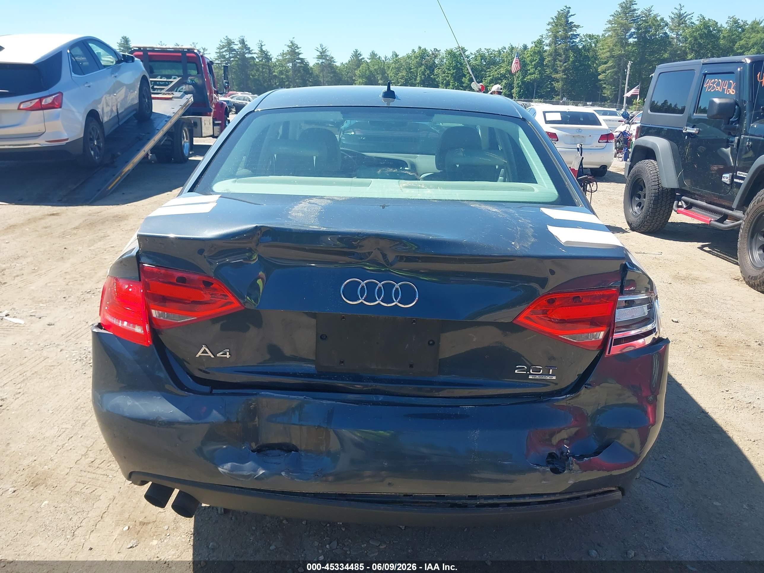 2009 Audi A4 2.0t Premium Gray vin: WAUSF78K59N023437