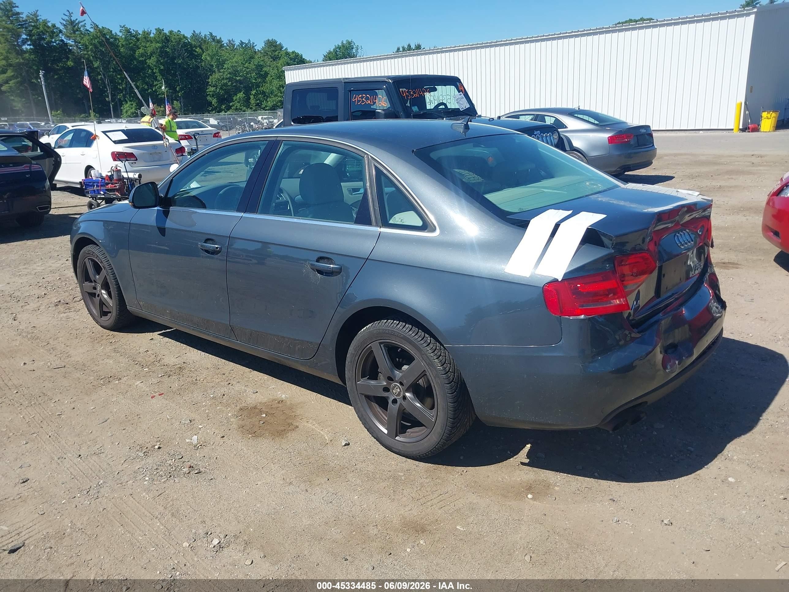 2009 Audi A4 2.0t Premium Gray vin: WAUSF78K59N023437