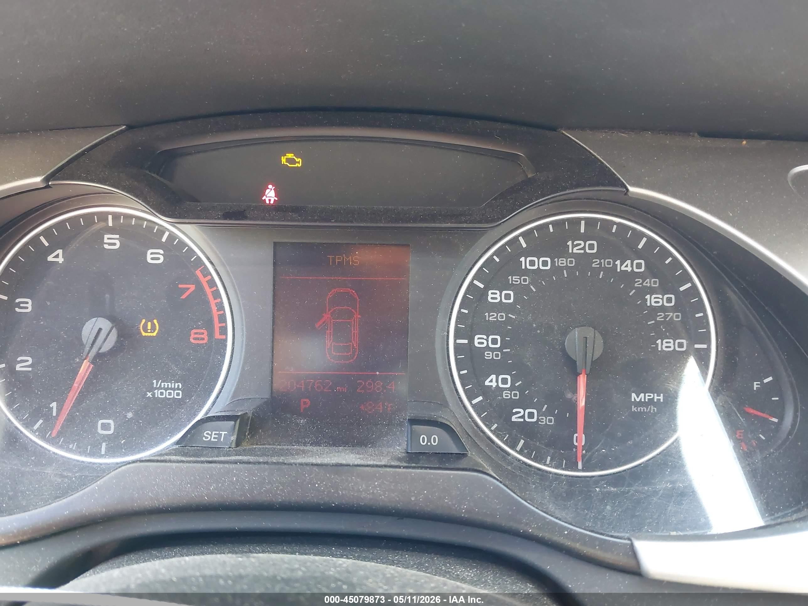 2009 Audi A4 2.0t Premium Красный vin: WAUSF78K59N046748