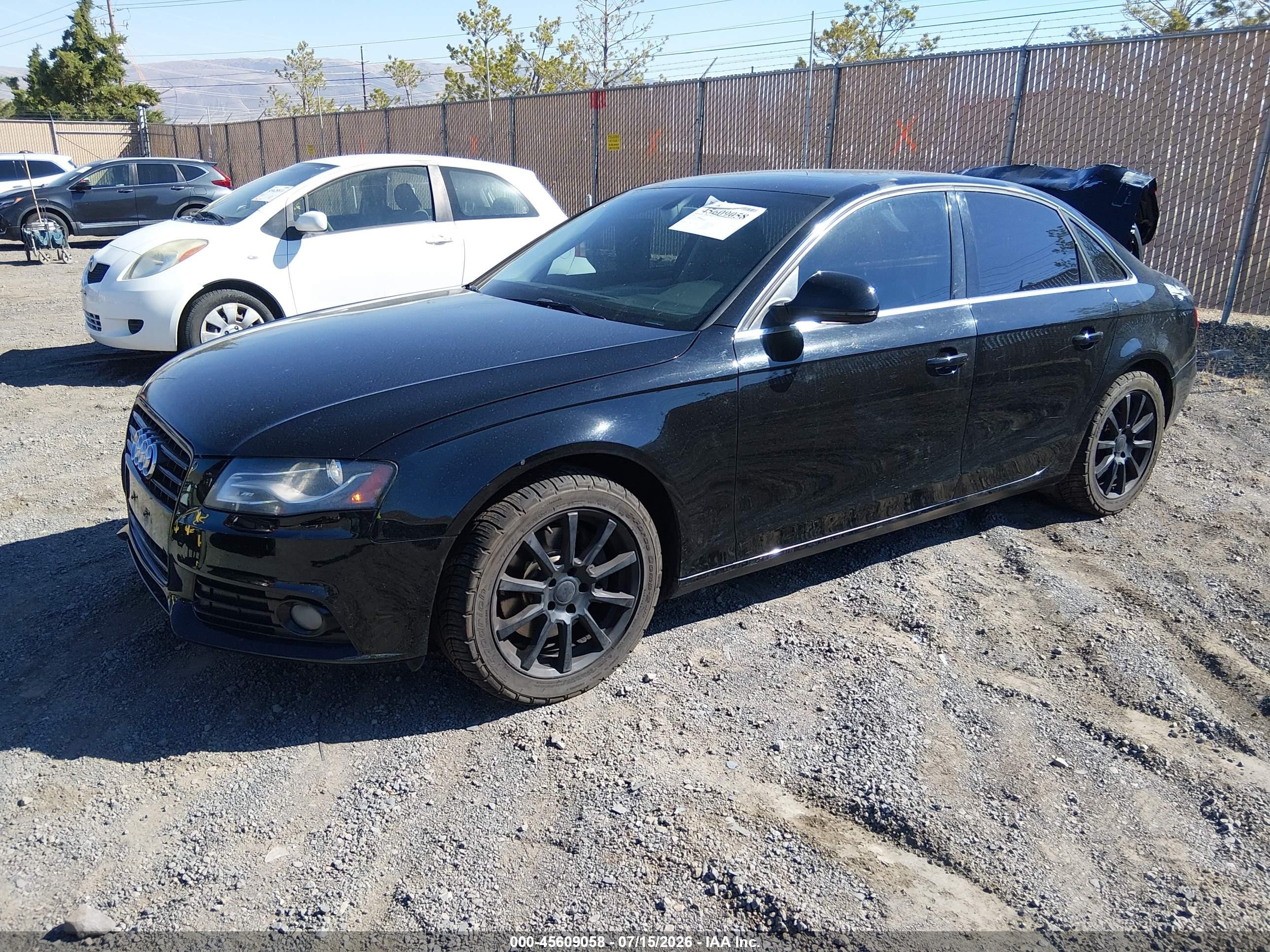 2009 Audi A4 2.0t Premium Black vin: WAUSF78K69N023754