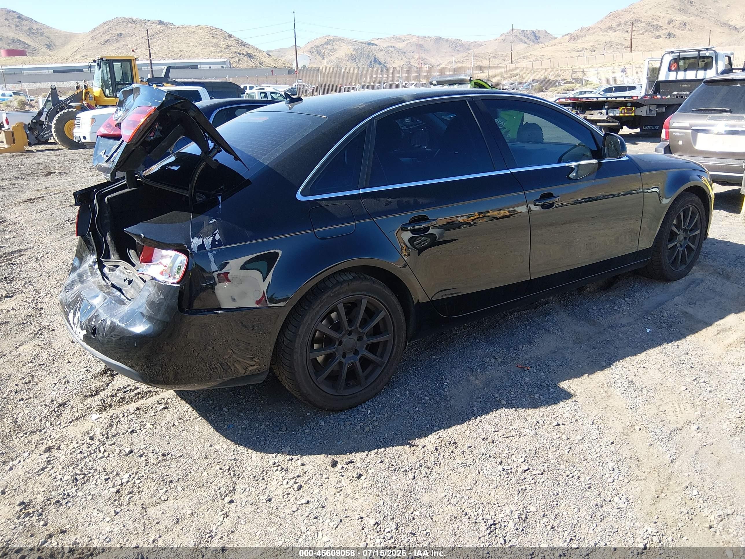 2009 Audi A4 2.0t Premium Black vin: WAUSF78K69N023754