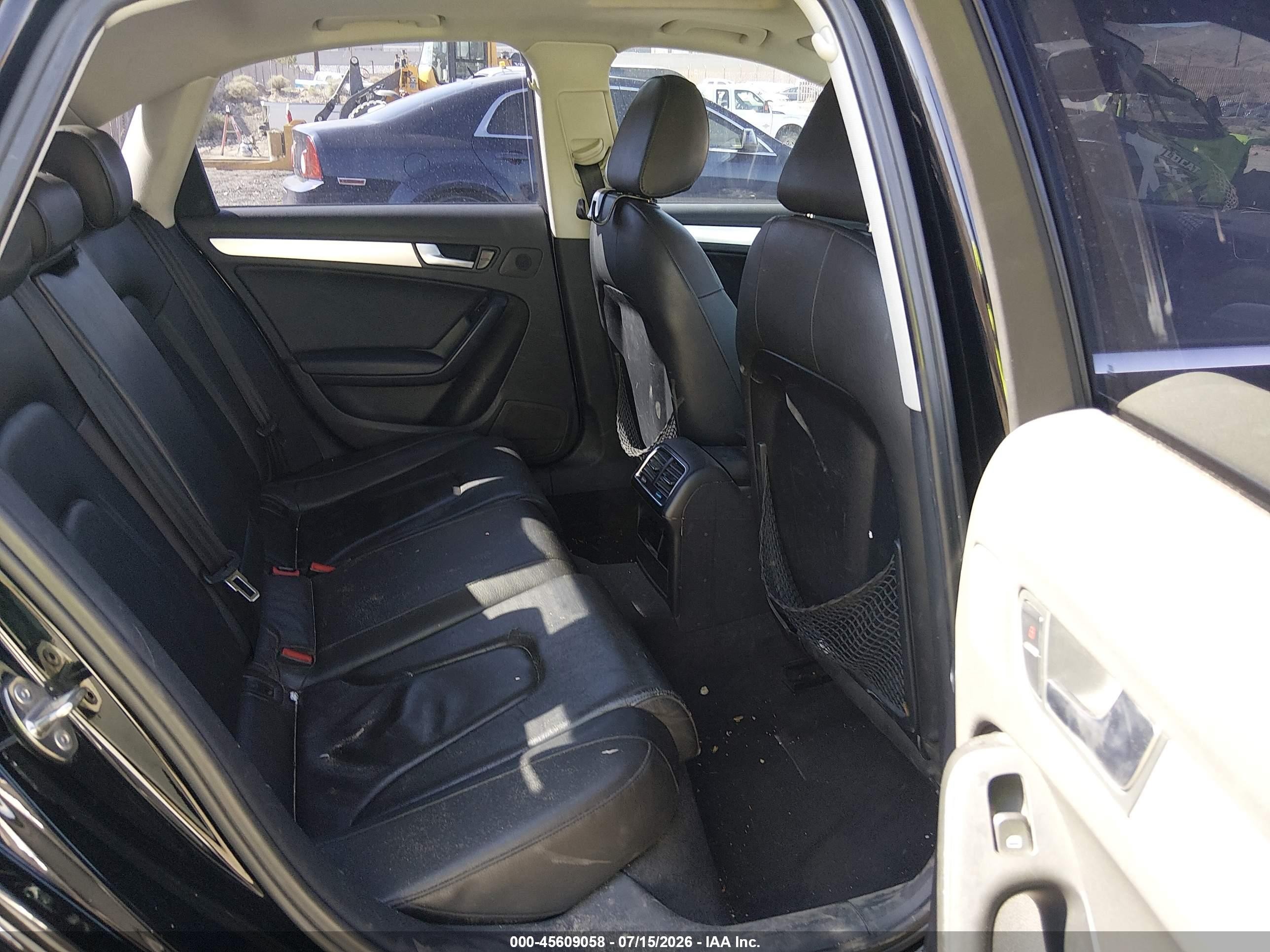 2009 Audi A4 2.0t Premium Black vin: WAUSF78K69N023754