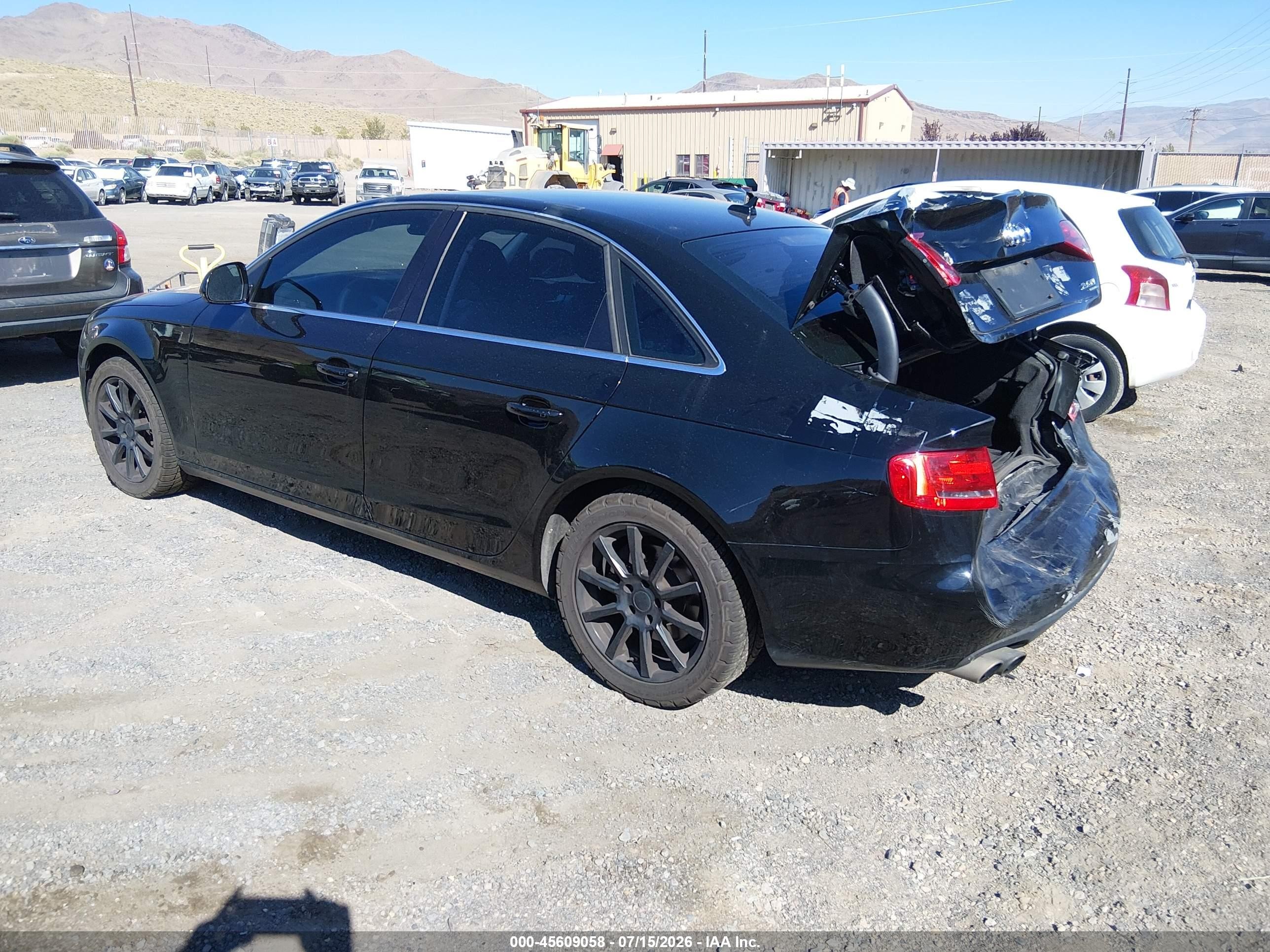 2009 Audi A4 2.0t Premium Black vin: WAUSF78K69N023754