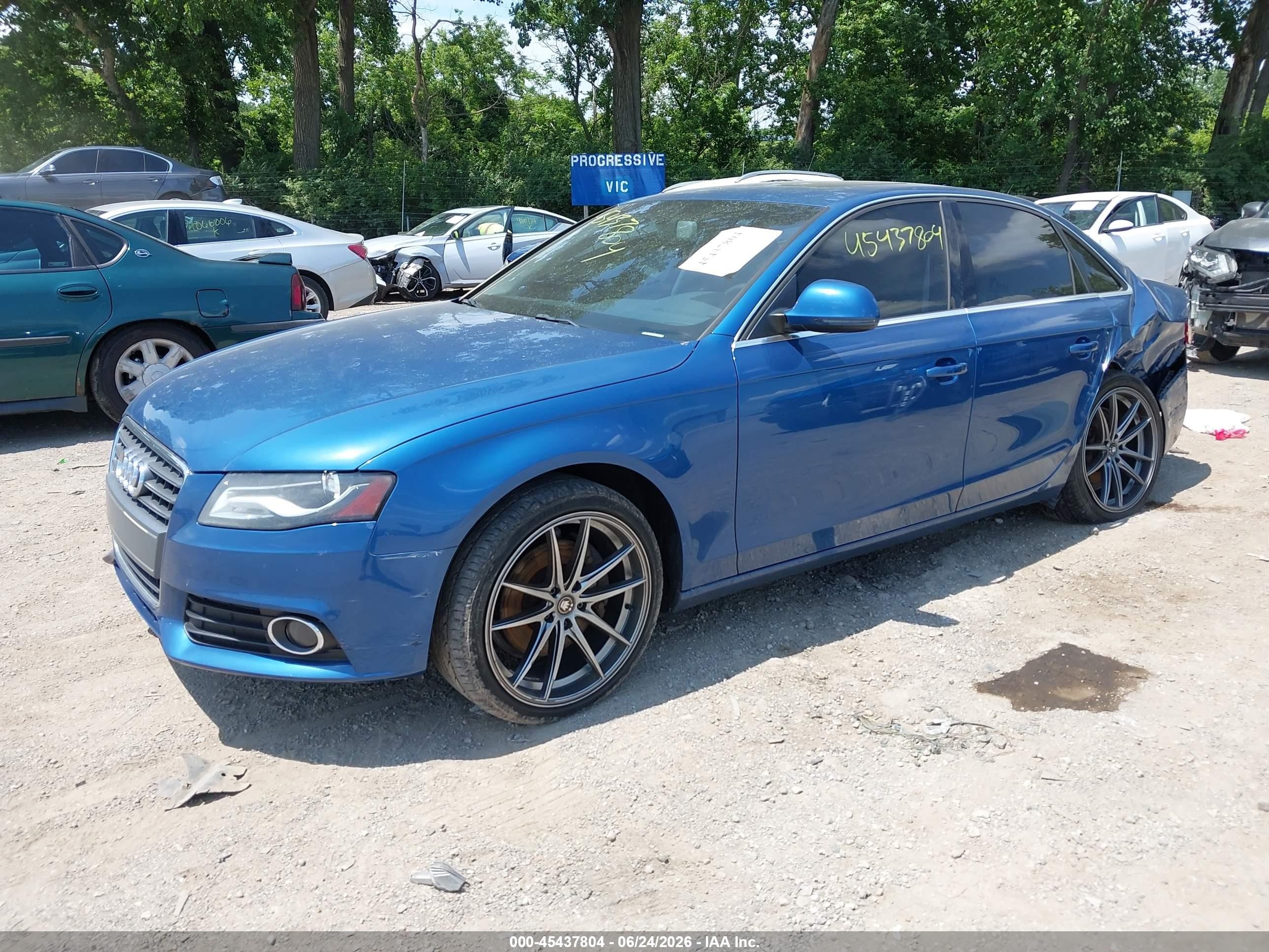 2009 Audi A4 2.0t Premium Blue vin: WAUSF78KX9N055929