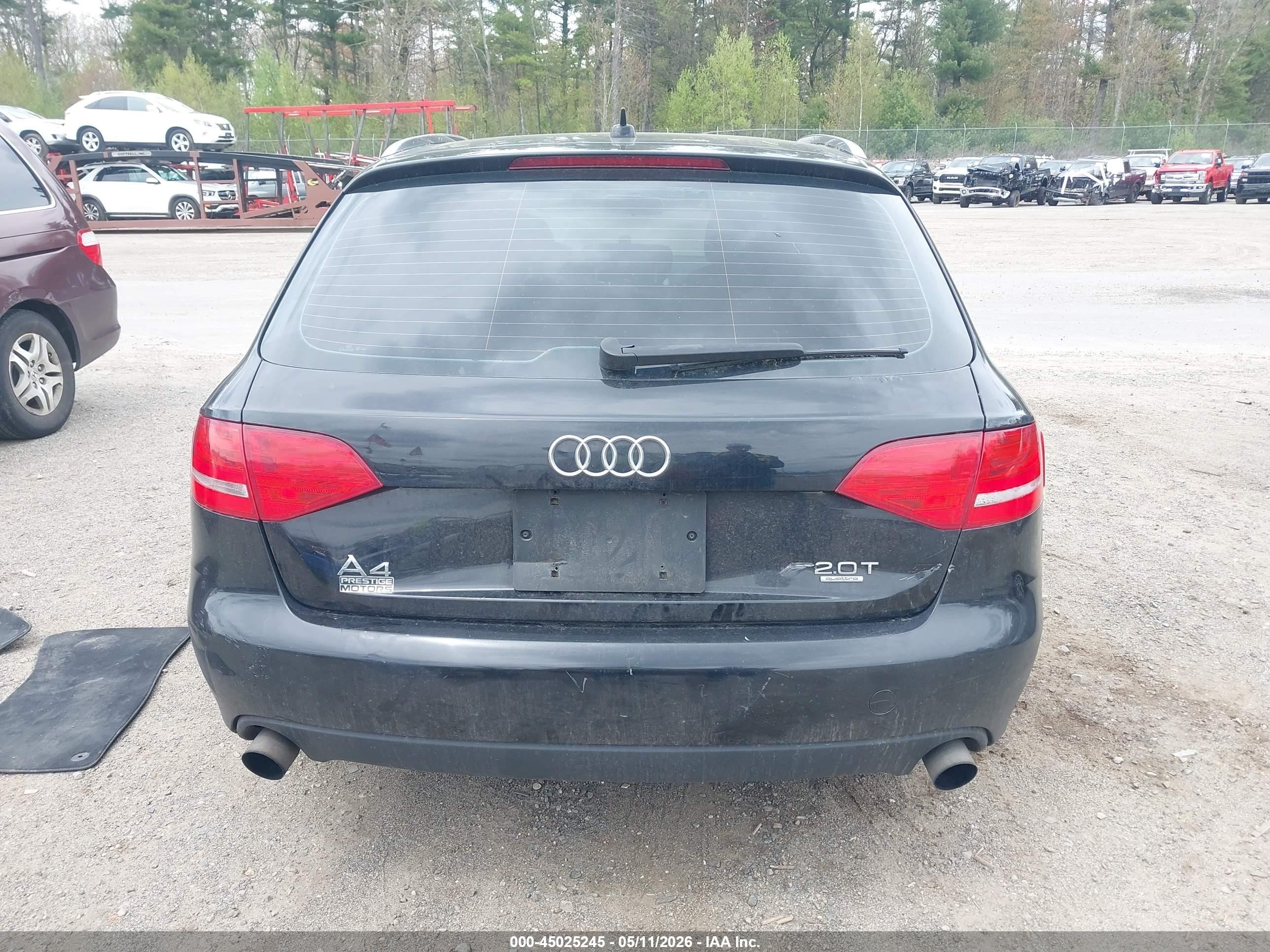 2011 Audi A4 2.0t Premium Black vin: WAUSFAFL0BA014294