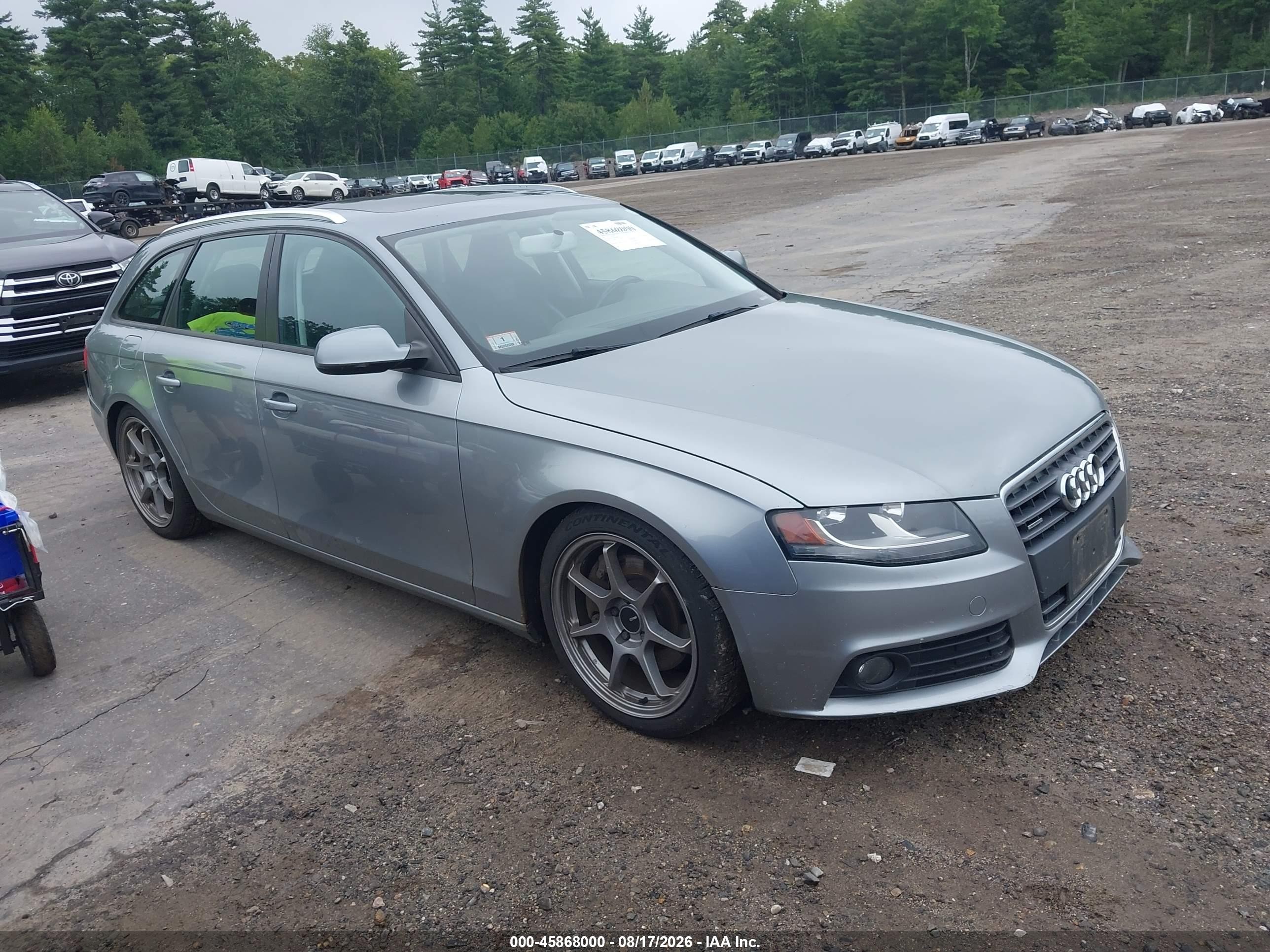 2011 Audi A4 2.0t Premium Gray vin: WAUSFAFL4BA080007