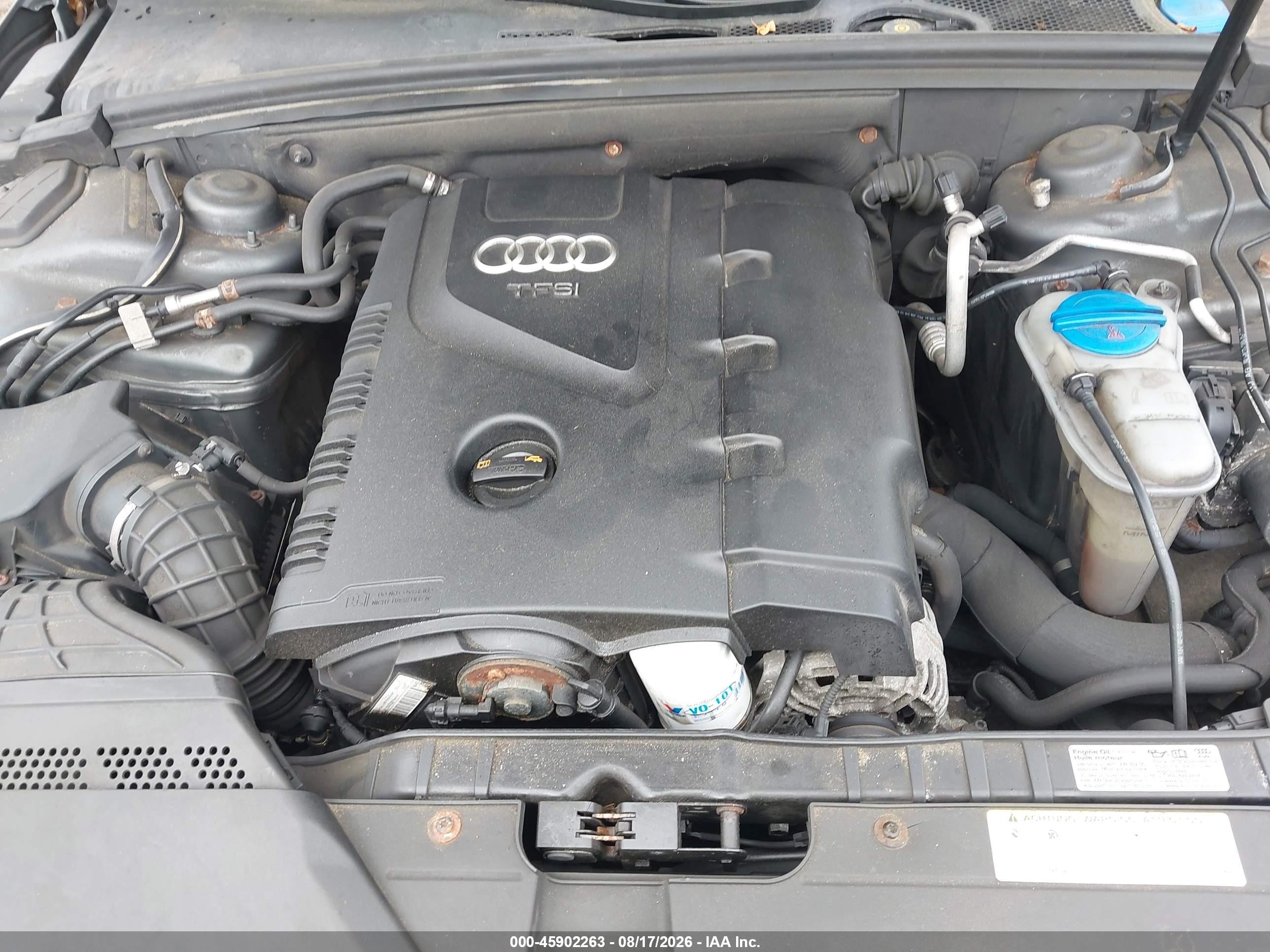 2012 Audi A4 2.0t Premium Gray vin: WAUSFAFL7CA047200