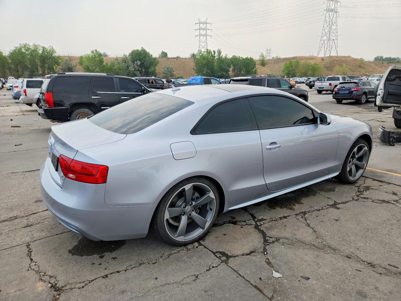 2015 Audi A5 Premium Plus Silver vin: WAUSFAFR1FA039277