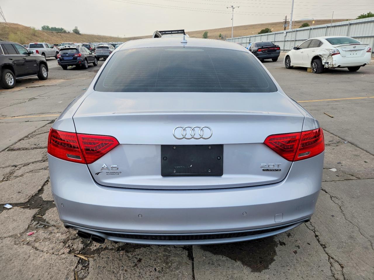 2015 Audi A5 Premium Plus Silver vin: WAUSFAFR1FA039277