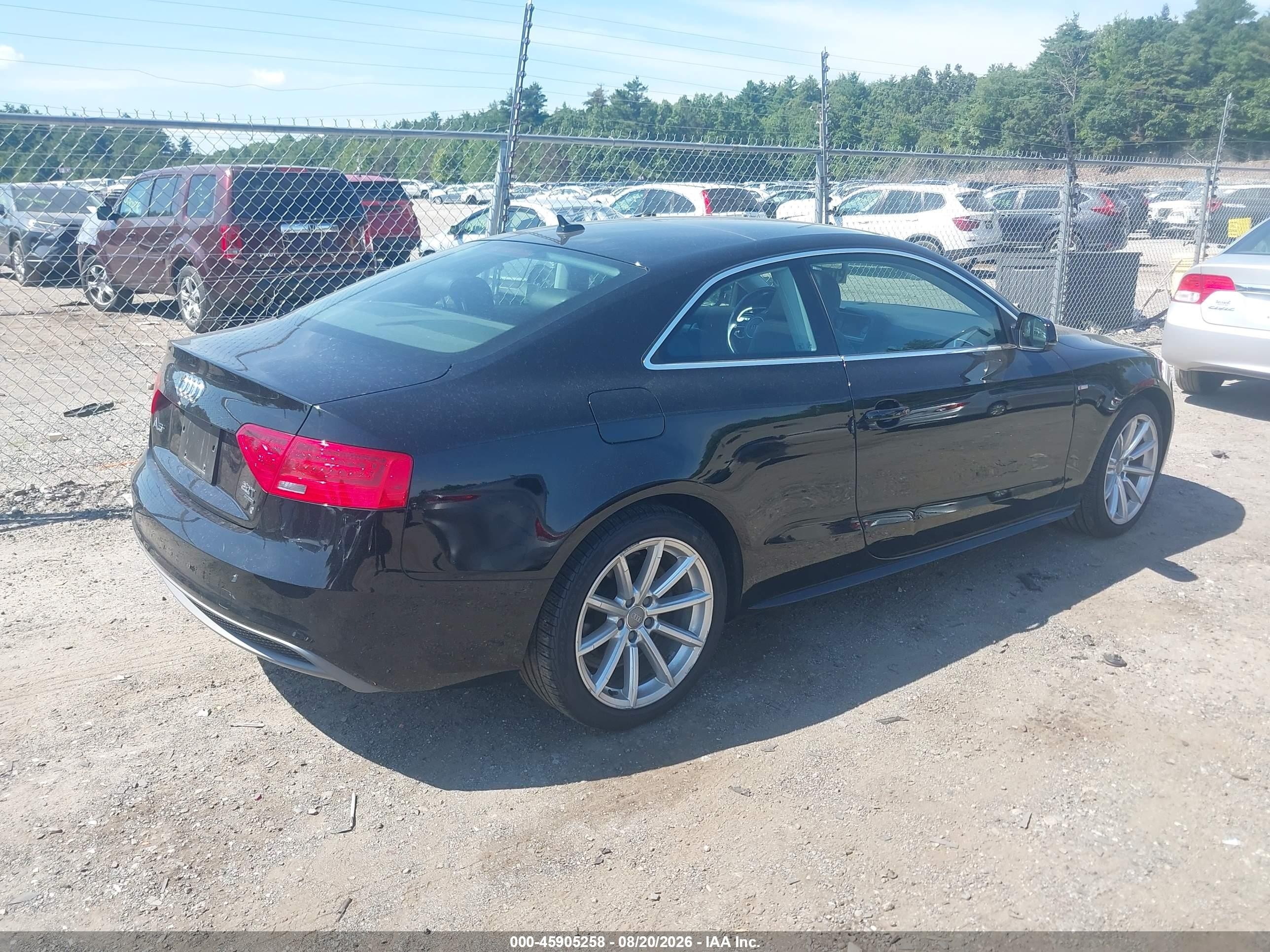 2015 Audi A5 2.0t Premium Black vin: WAUSFAFR9FA026955