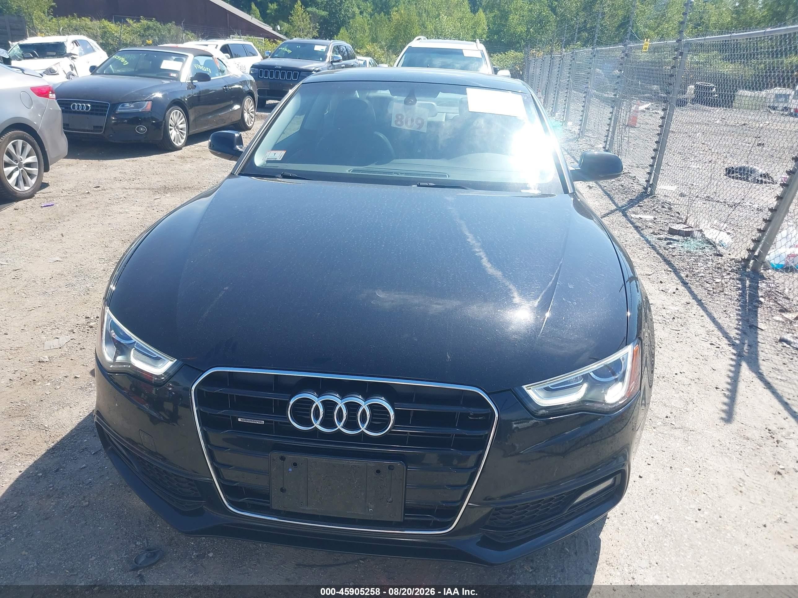 2015 Audi A5 2.0t Premium Black vin: WAUSFAFR9FA026955