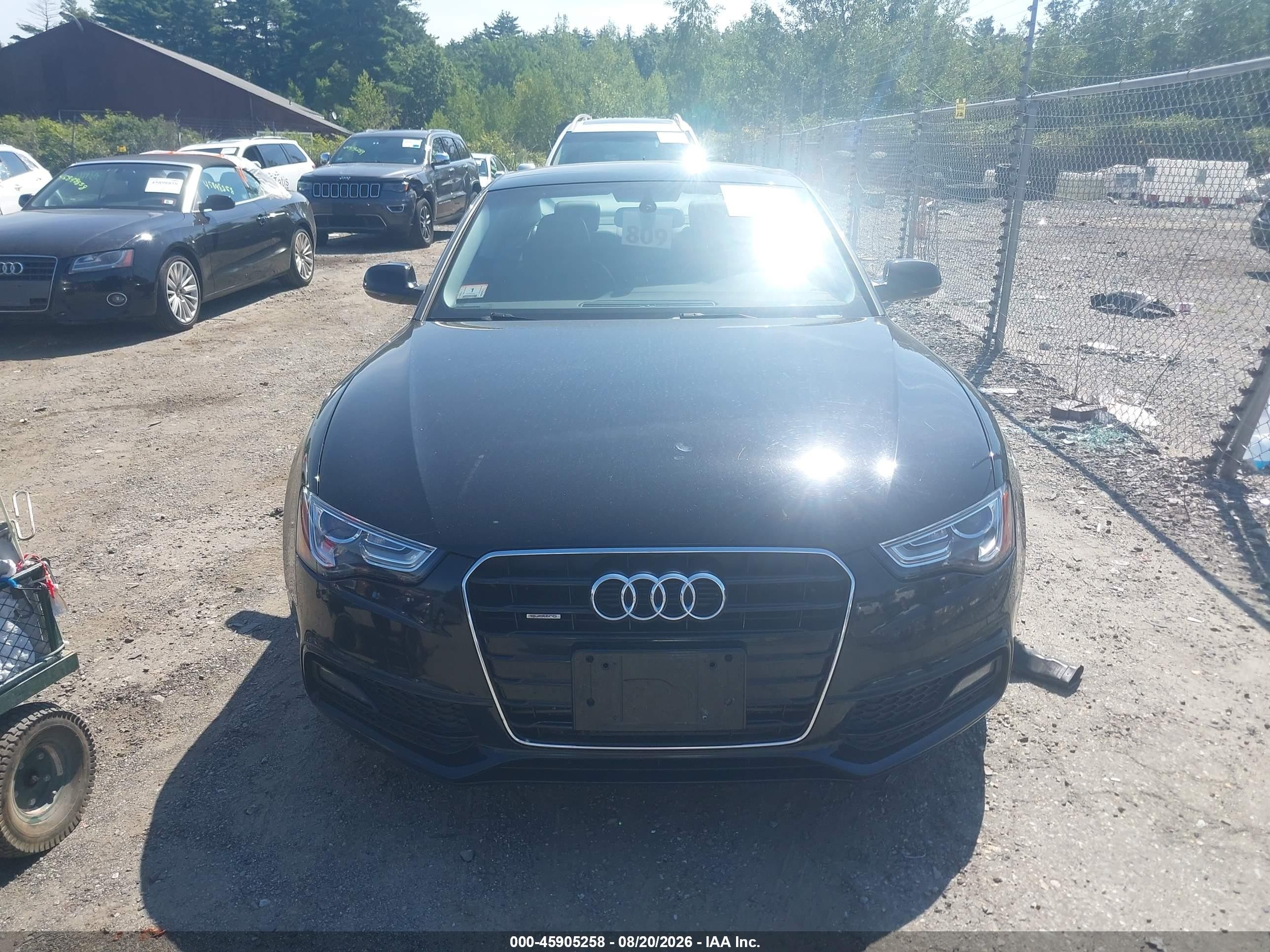 2015 Audi A5 2.0t Premium Black vin: WAUSFAFR9FA026955