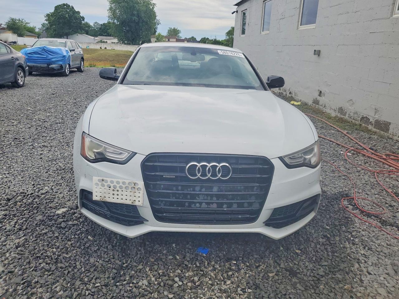 2015 Audi A5 Premium Plus White vin: WAUSFAFR9FA049703