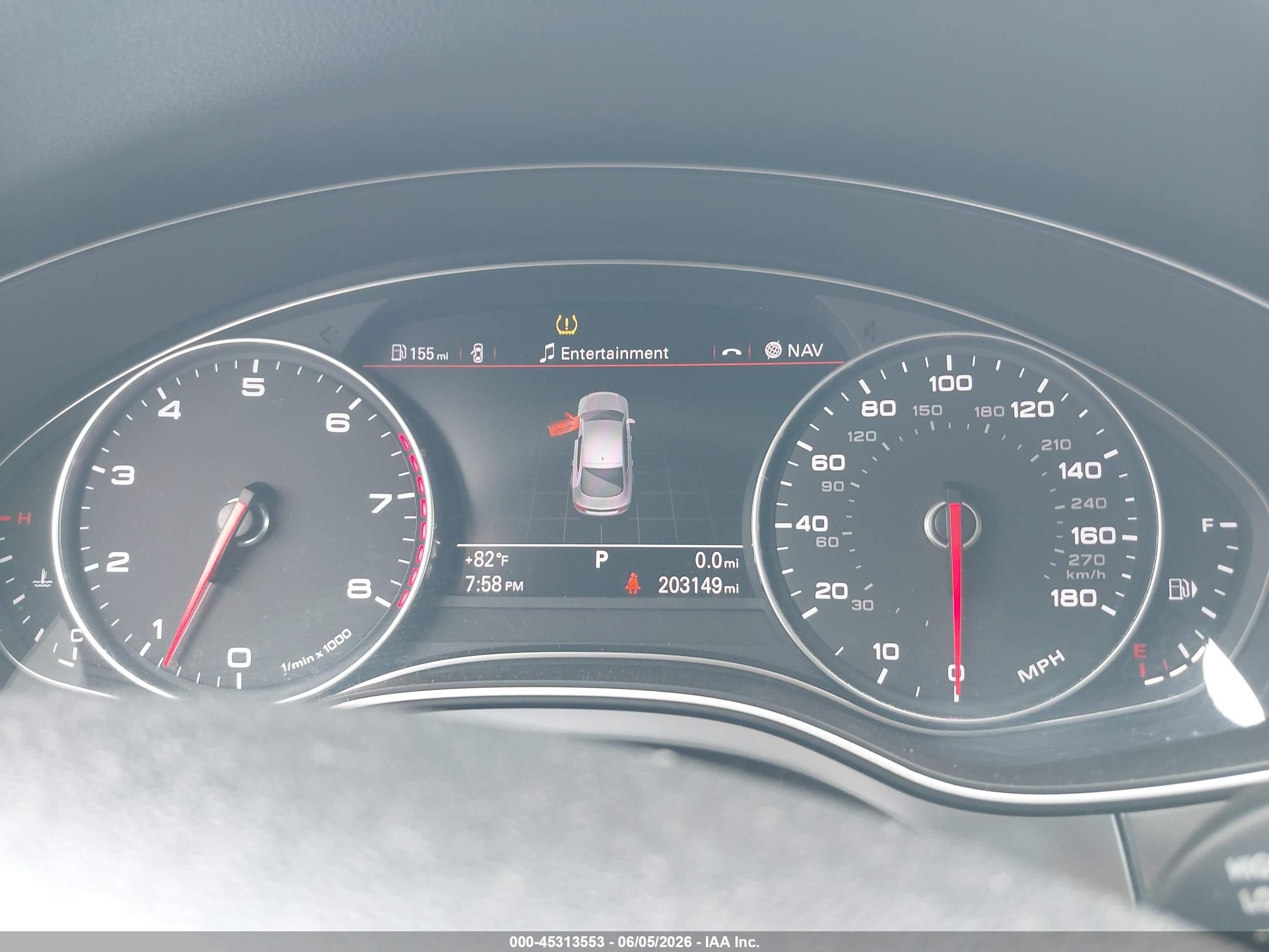 2012 Audi A7 3.0 Prestige Black vin: WAUSGAFC3CN005063