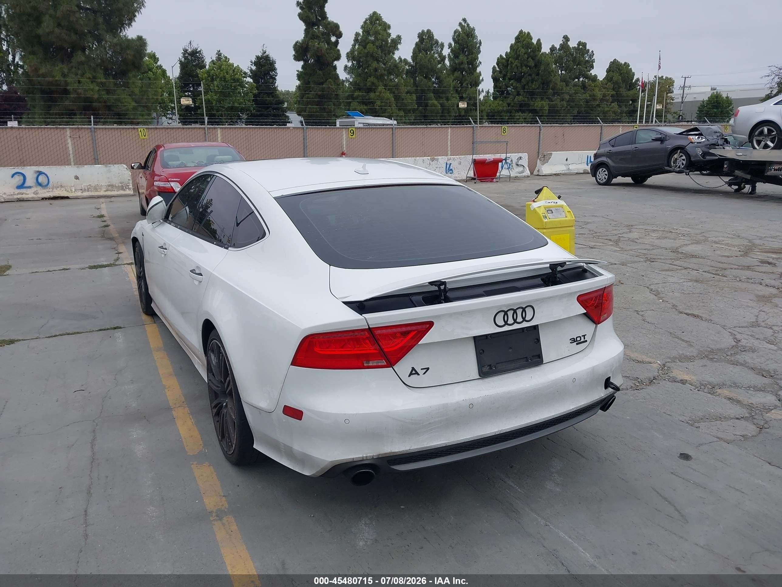 2012 Audi A7 3.0 Prestige White vin: WAUSGAFC4CN006402