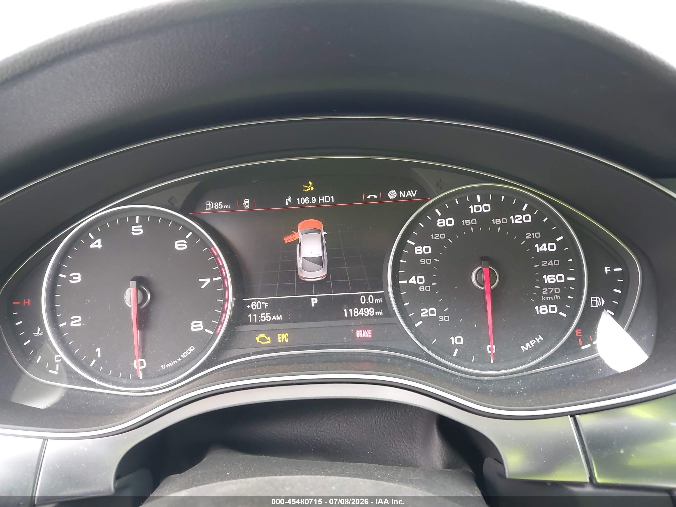 2012 Audi A7 3.0 Prestige White vin: WAUSGAFC4CN006402