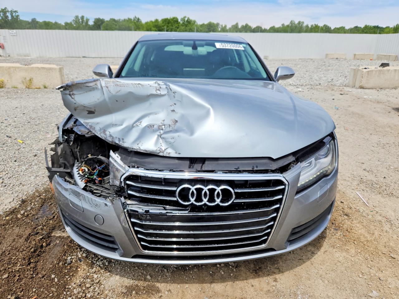 2012 Audi A7 Prestige Silver vin: WAUSGAFC5CN002651