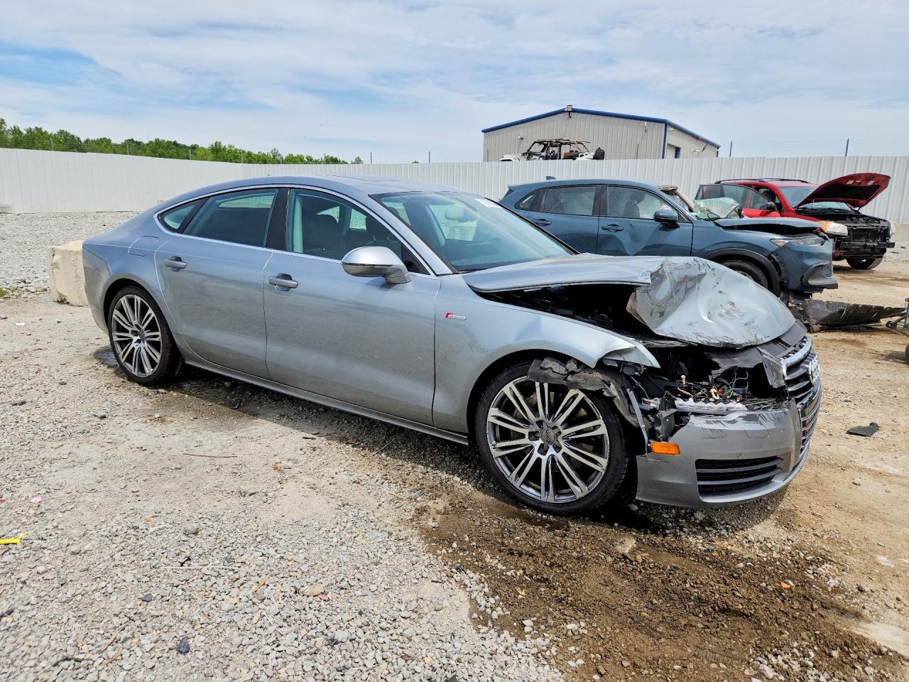 2012 Audi A7 Prestige Silver vin: WAUSGAFC5CN002651