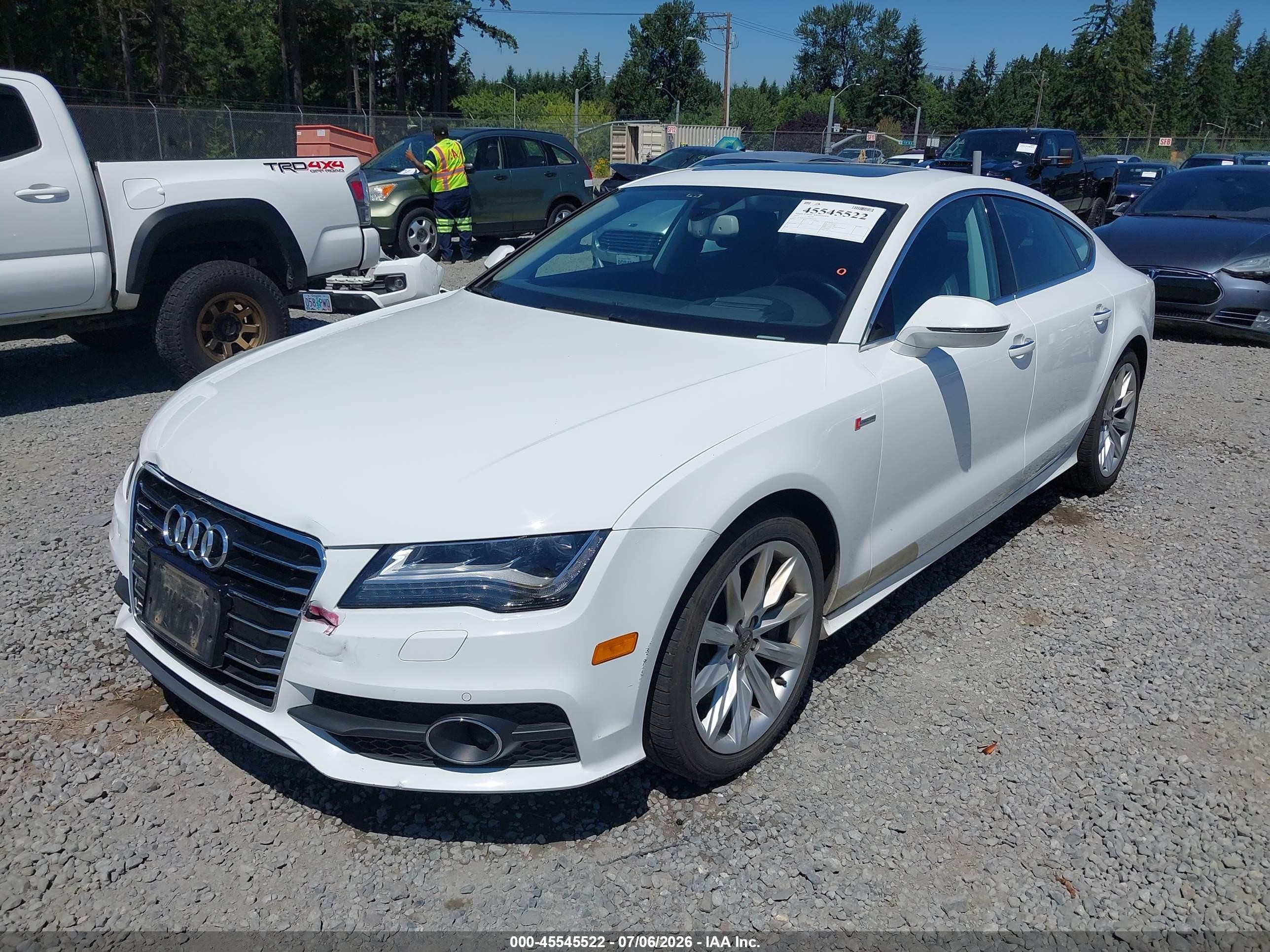 2012 Audi A7 3.0 Prestige White vin: WAUSGAFC5CN018655