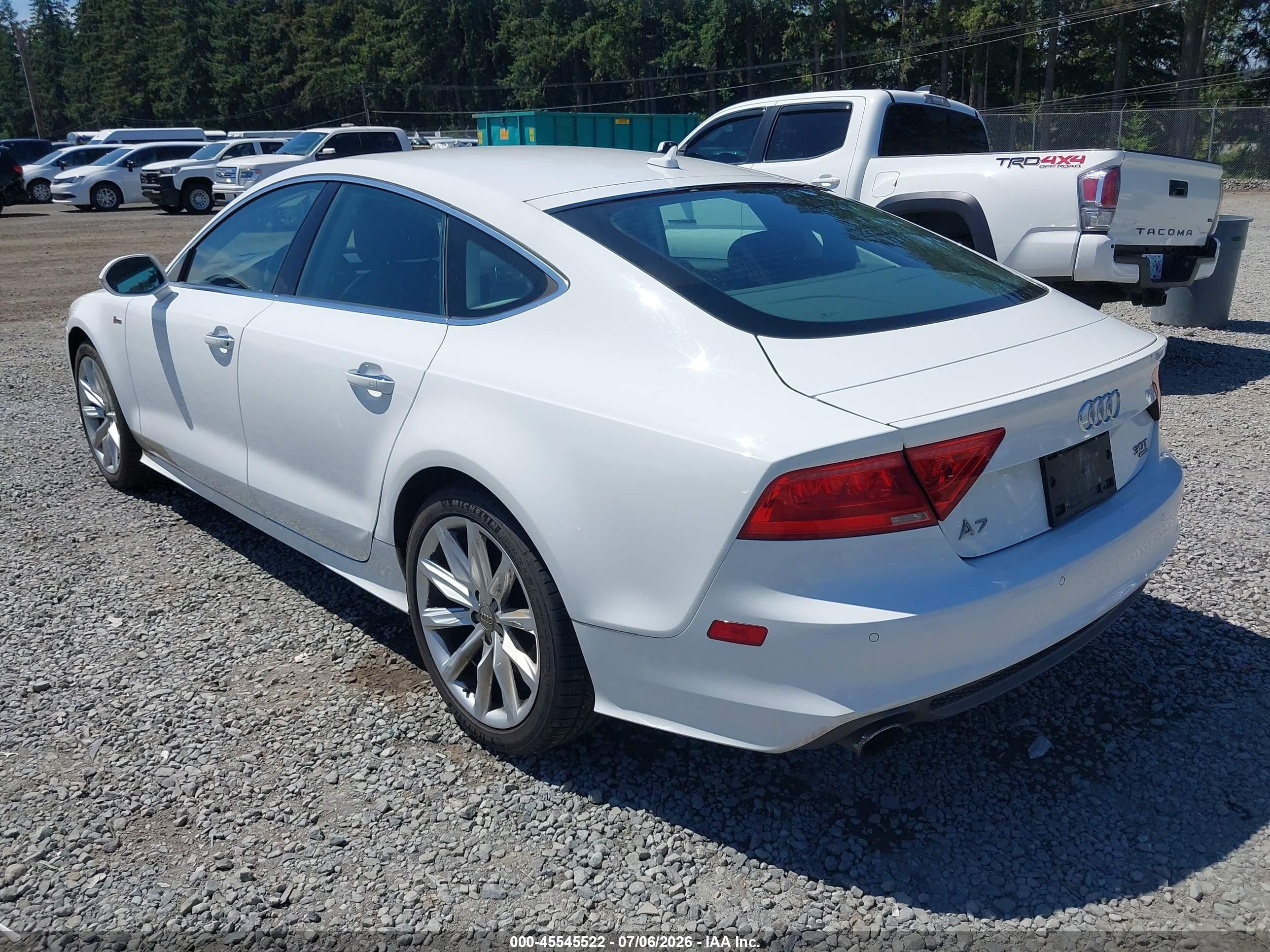 2012 Audi A7 3.0 Prestige White vin: WAUSGAFC5CN018655