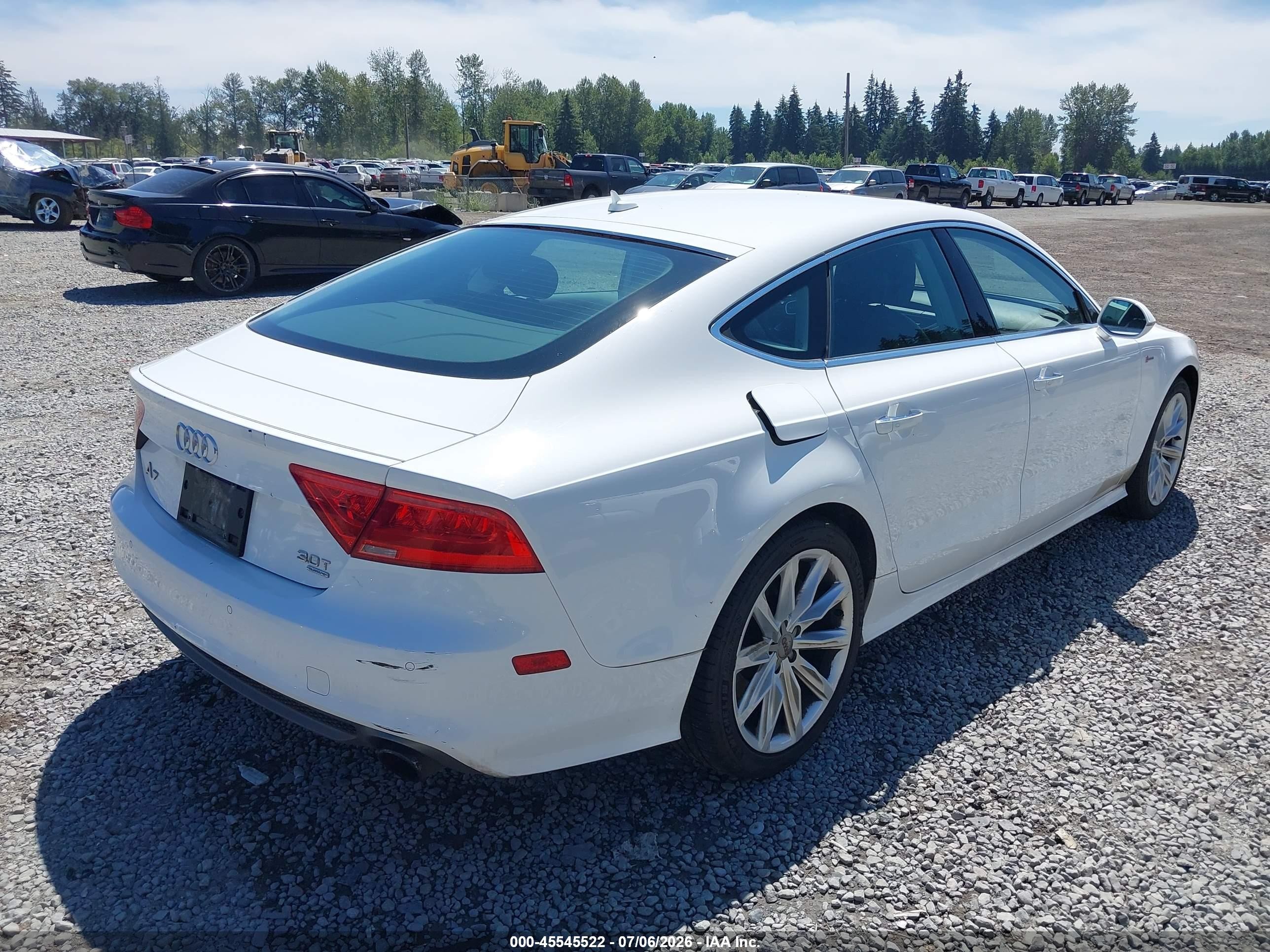 2012 Audi A7 3.0 Prestige White vin: WAUSGAFC5CN018655