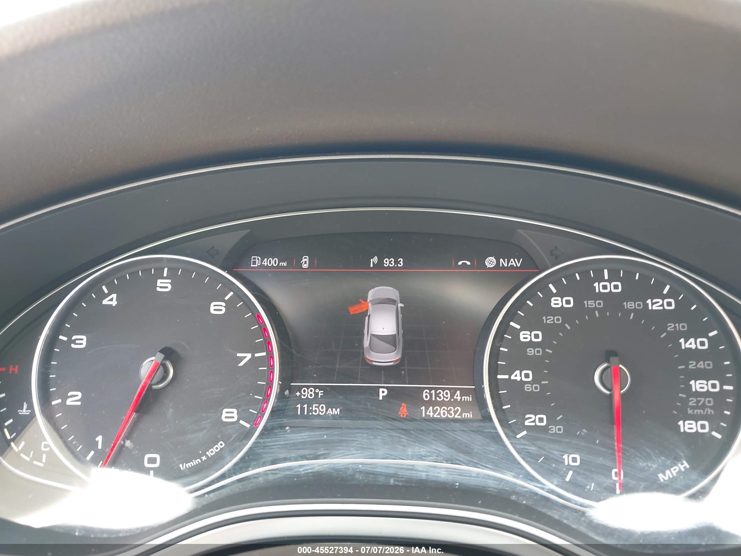 2012 Audi A7 3.0 Premium Plus Champagne vin: WAUSGAFC6CN005414
