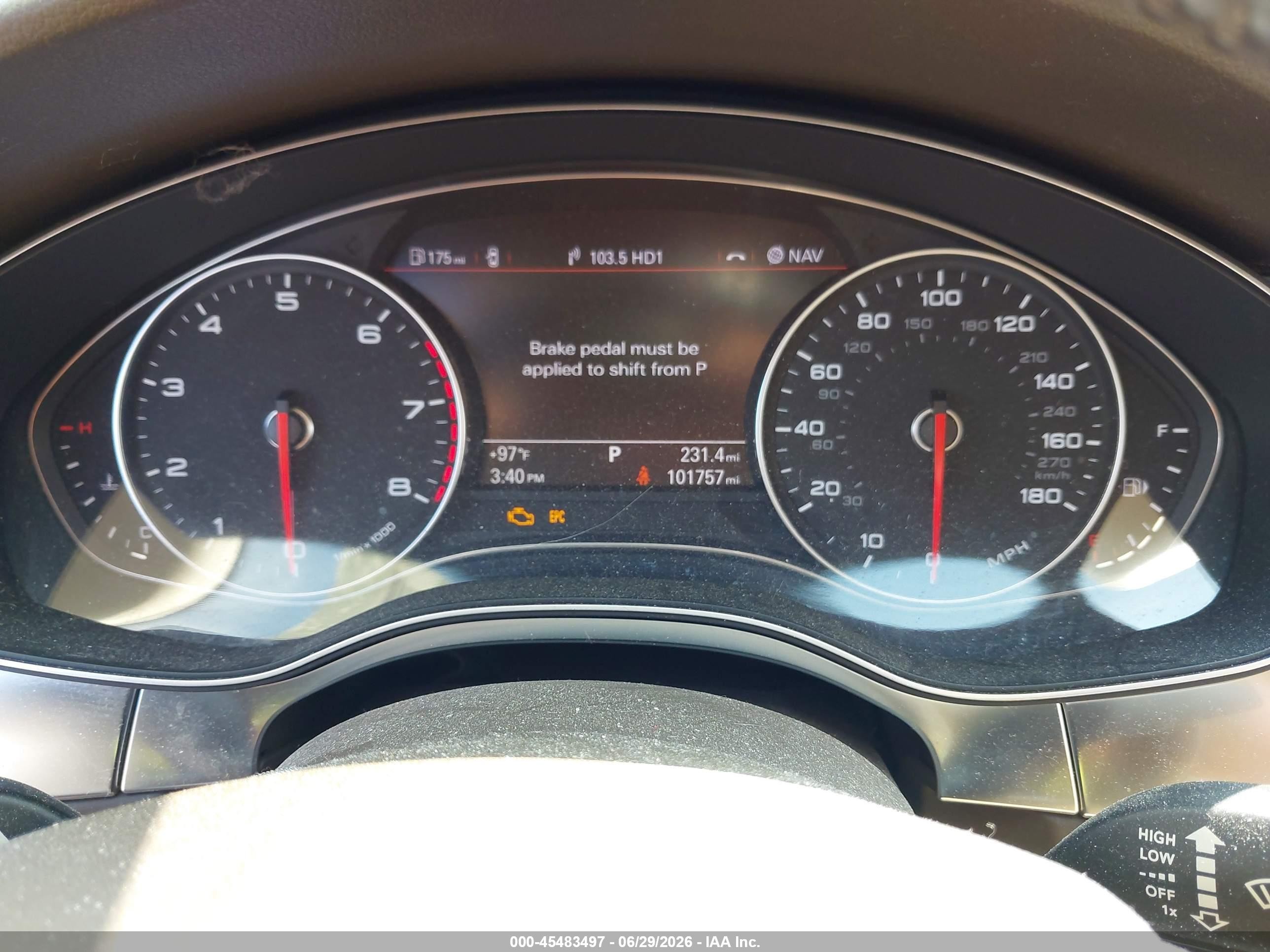 2012 Audi A7 3.0 Prestige White vin: WAUSGAFC6CN008619