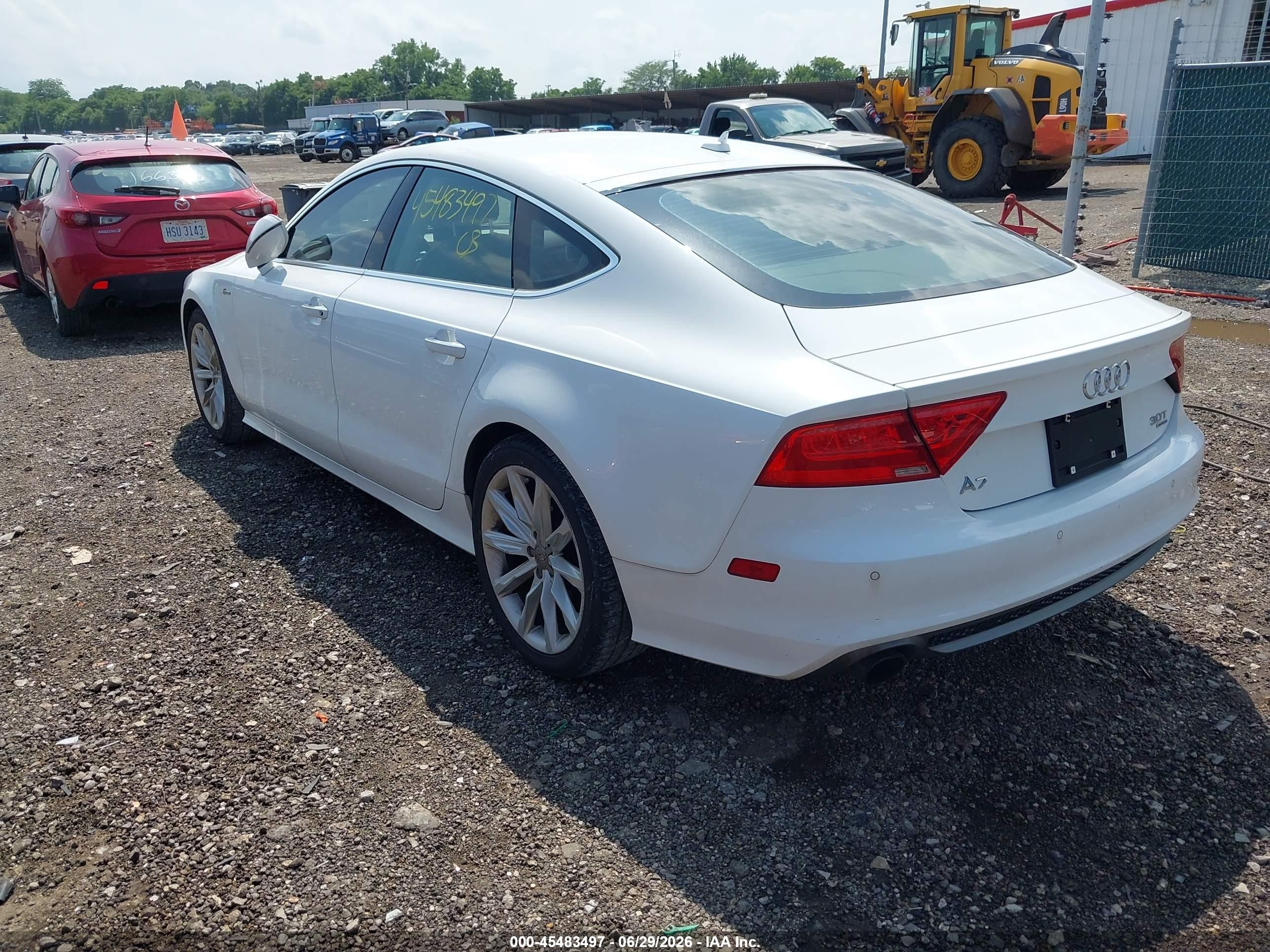 2012 Audi A7 3.0 Prestige White vin: WAUSGAFC6CN008619