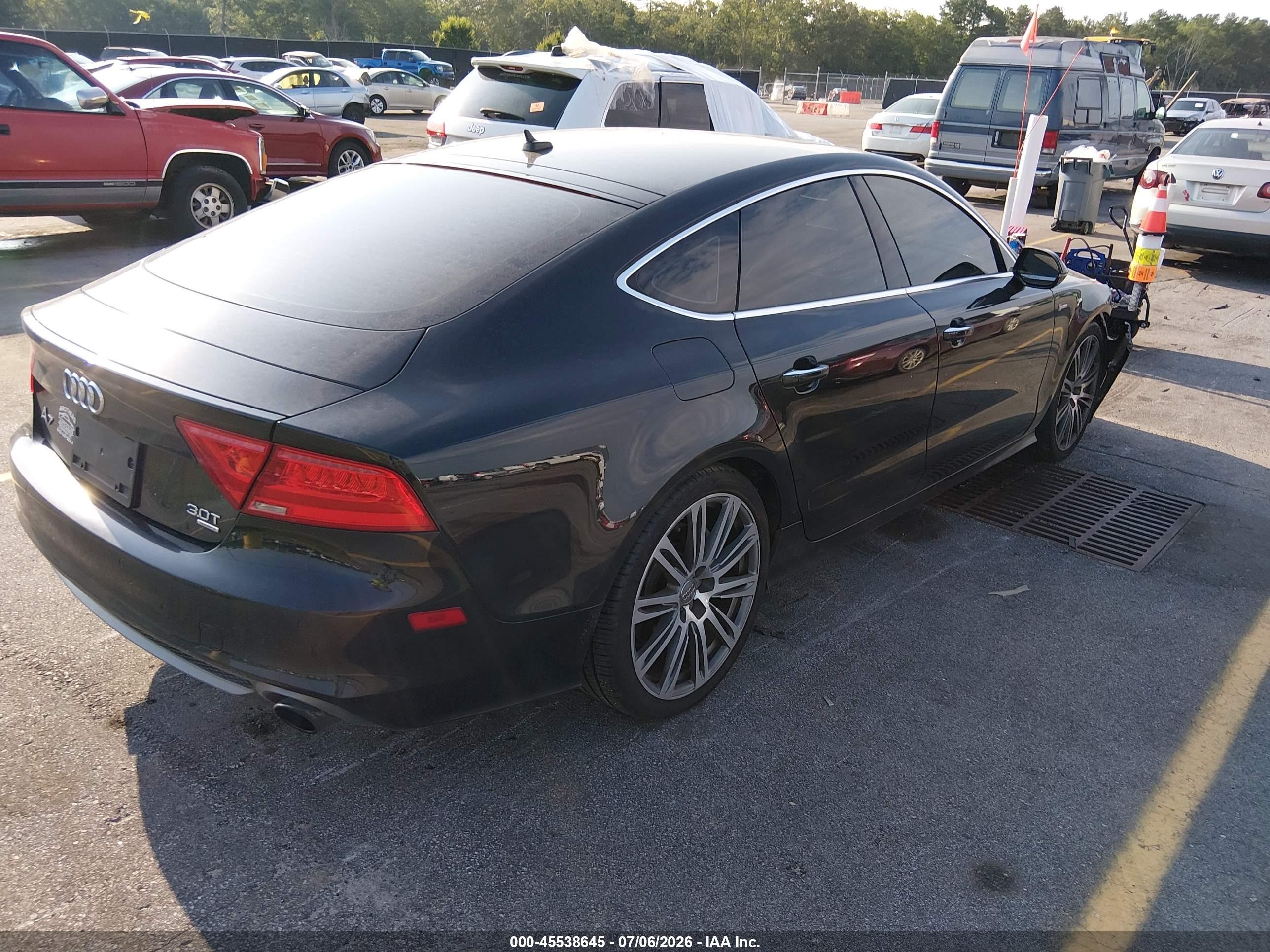 2012 Audi A7 3.0 Prestige Black vin: WAUSGAFC9CN004158