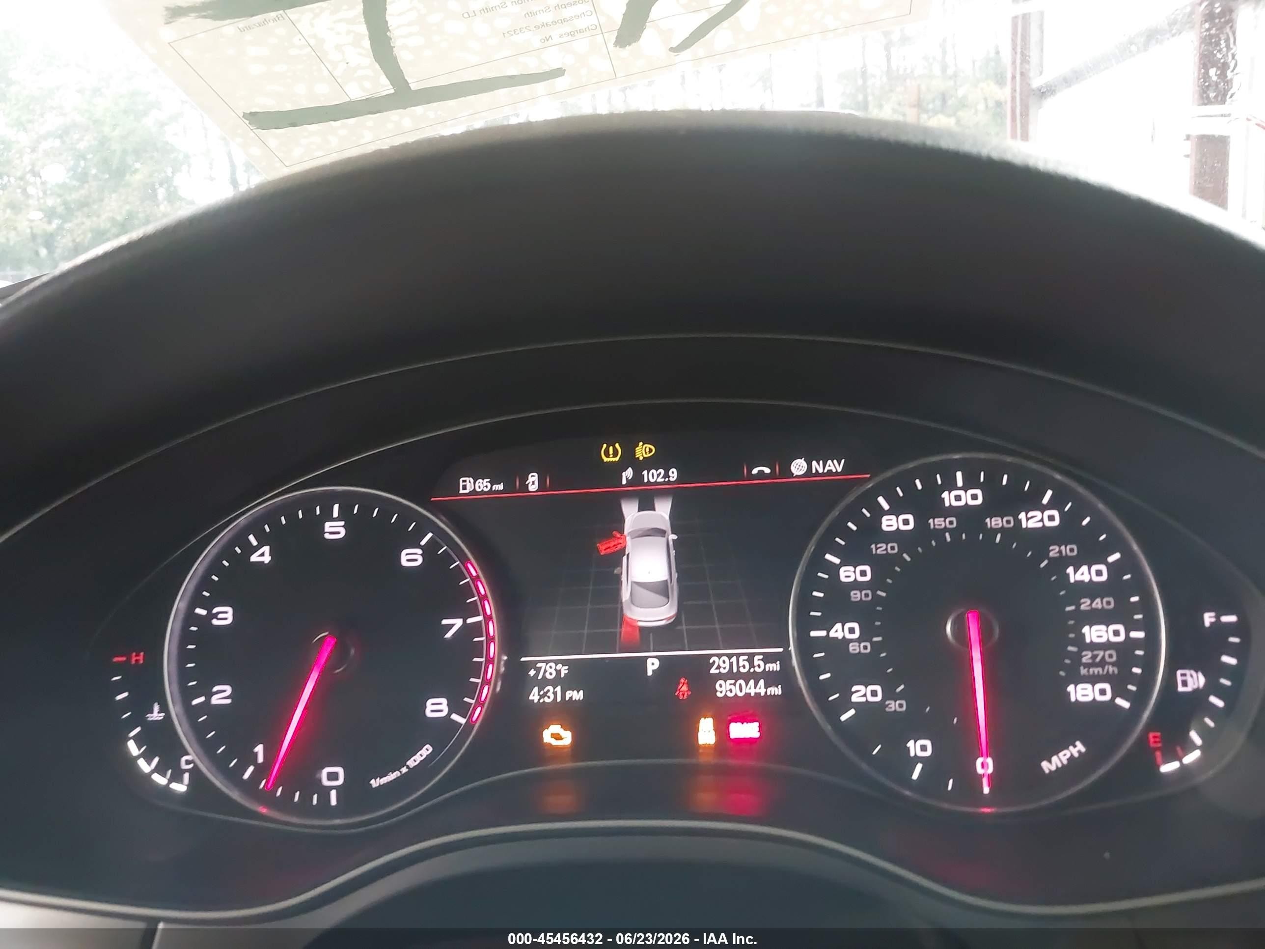 2012 Audi A7 3.0 Prestige Red vin: WAUSGAFC9CN004872