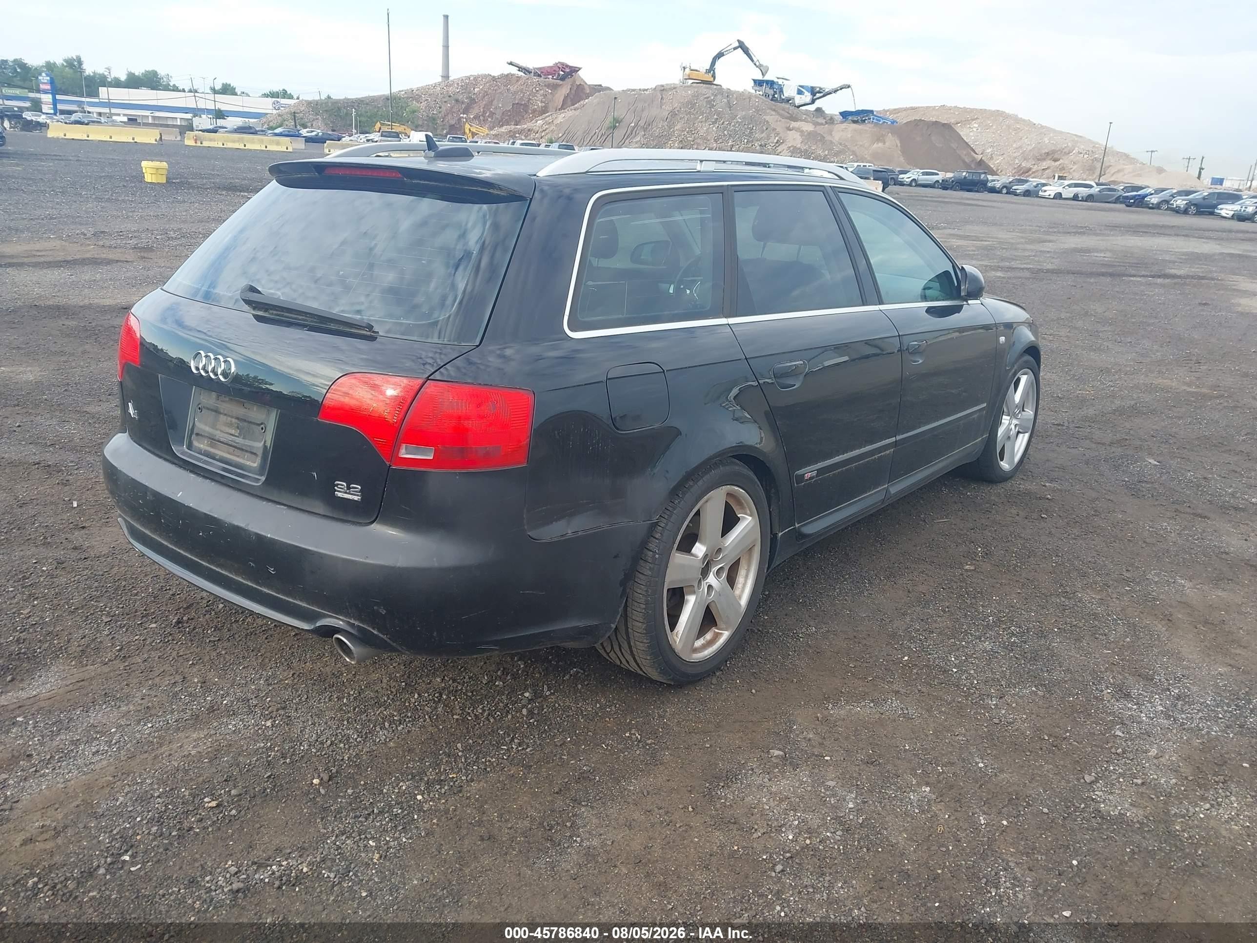 2006 Audi A4 3.2 Avant Black vin: WAUSH78E06A174807