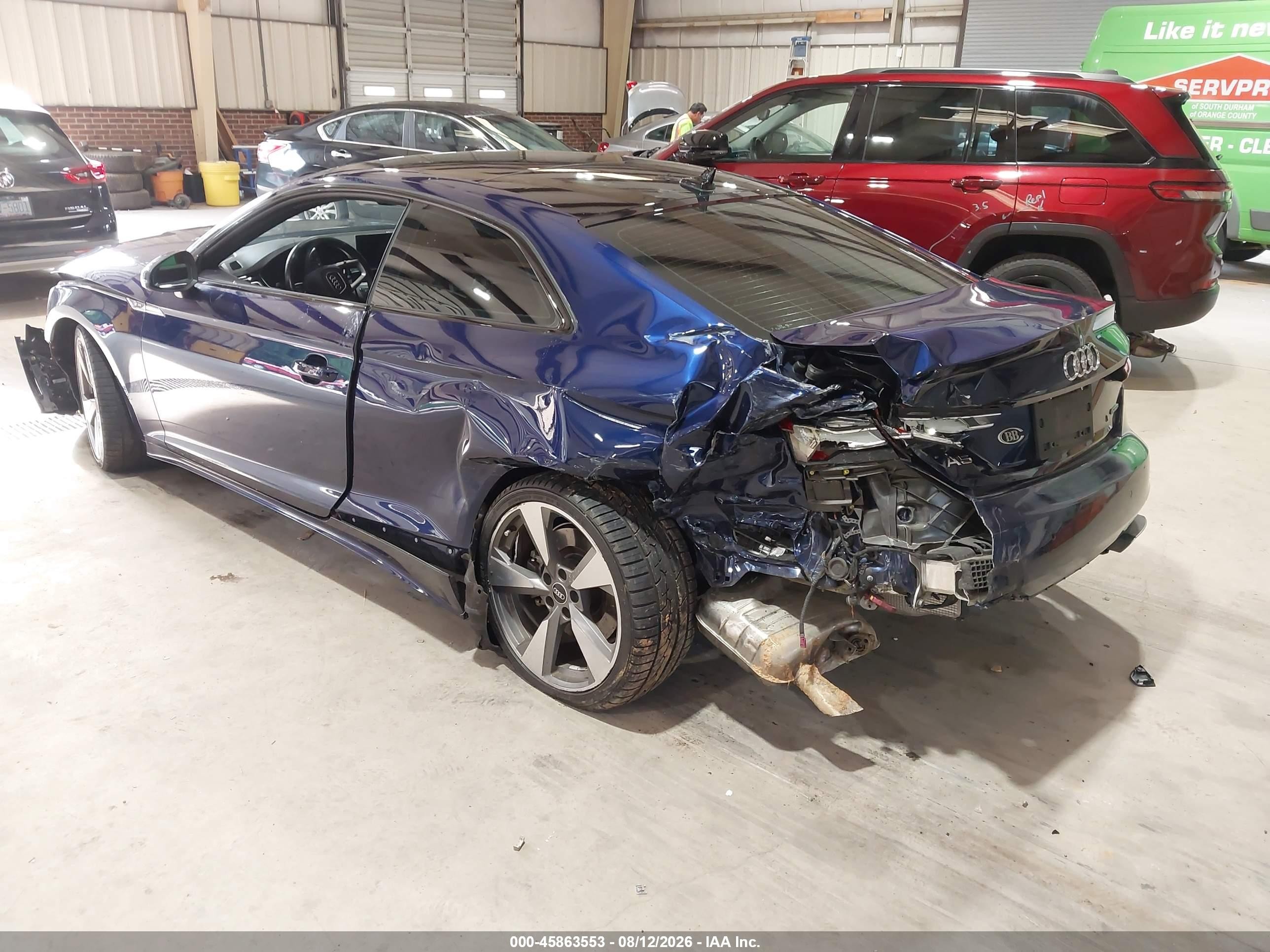 2021 Audi A5 Premium Plus 45 Tfsi Quattro S Tronic Blue vin: WAUTAAF56MA033097