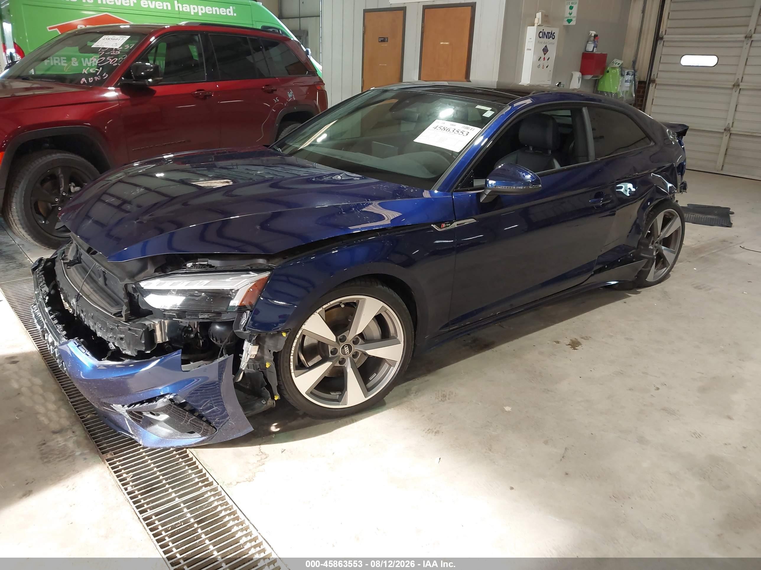 2021 Audi A5 Premium Plus 45 Tfsi Quattro S Tronic Blue vin: WAUTAAF56MA033097
