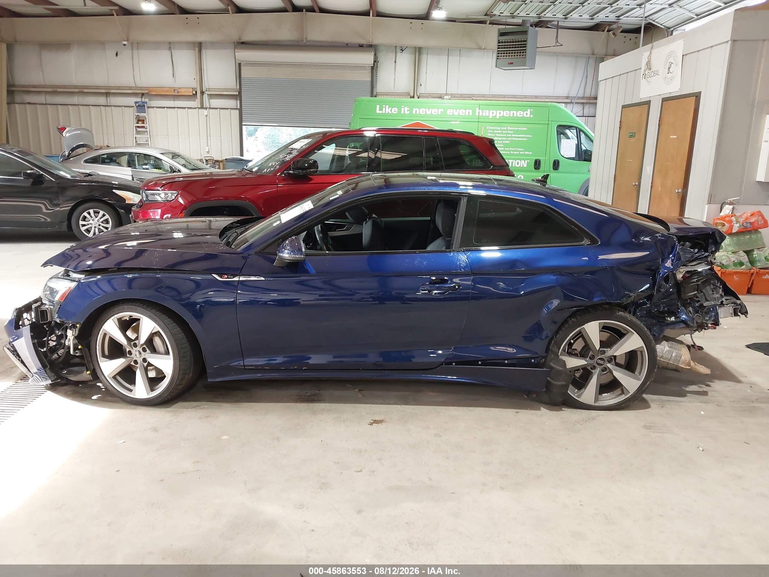2021 Audi A5 Premium Plus 45 Tfsi Quattro S Tronic Blue vin: WAUTAAF56MA033097