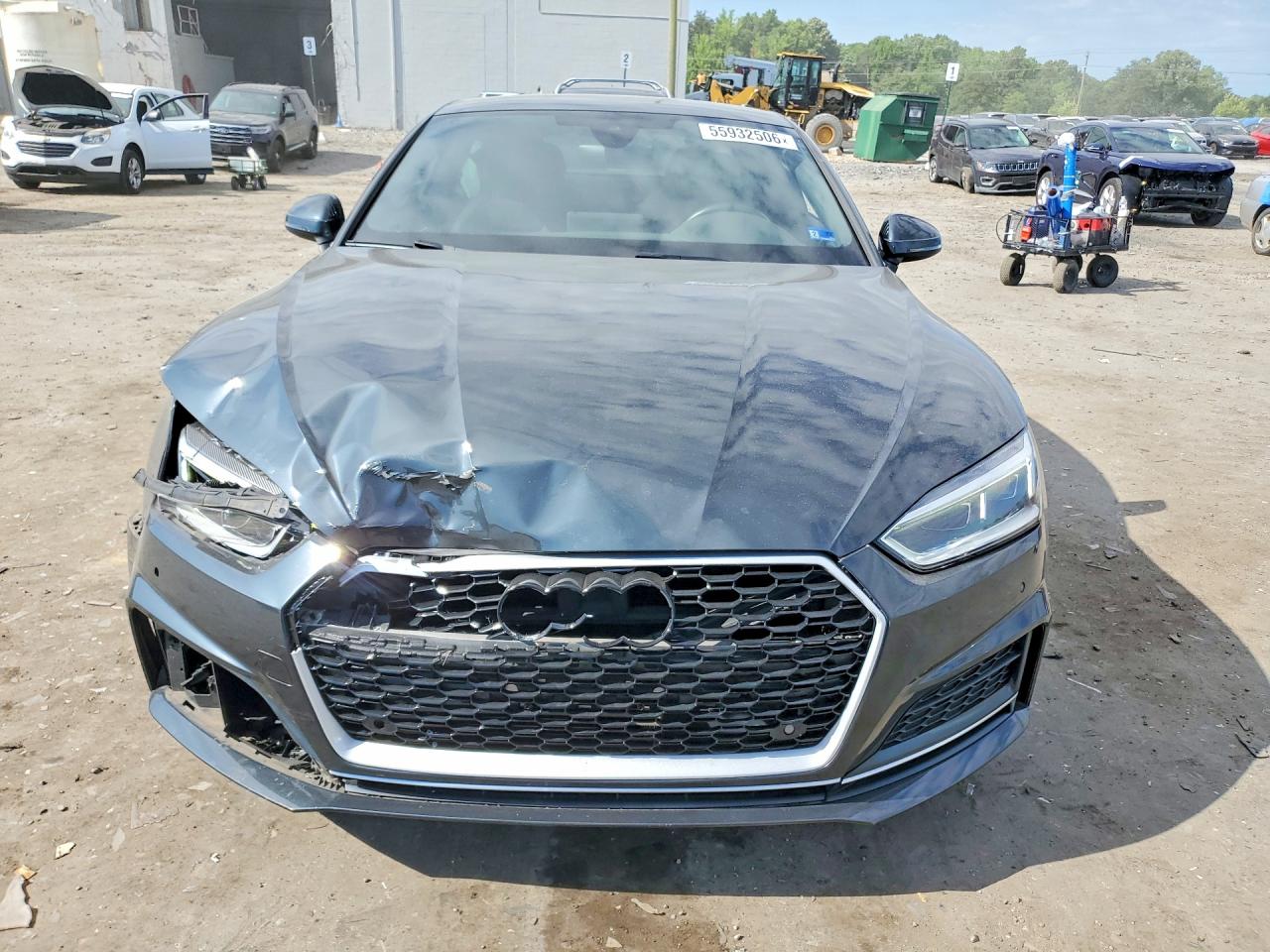 2018 Audi A5 Premium Plus S-line Gray vin: WAUTNAF54JA008229