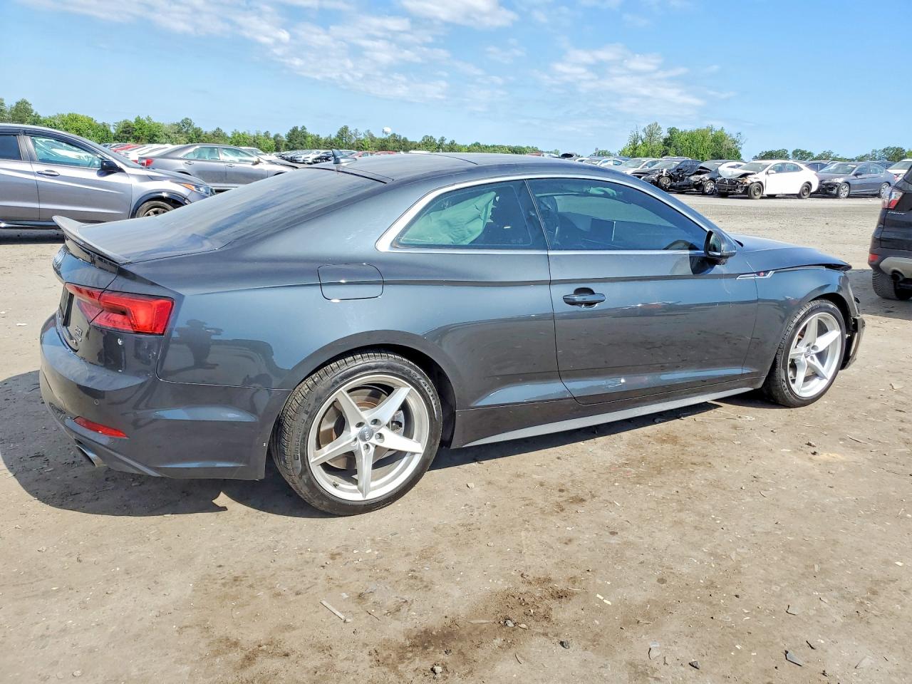 2018 Audi A5 Premium Plus S-line Gray vin: WAUTNAF54JA008229