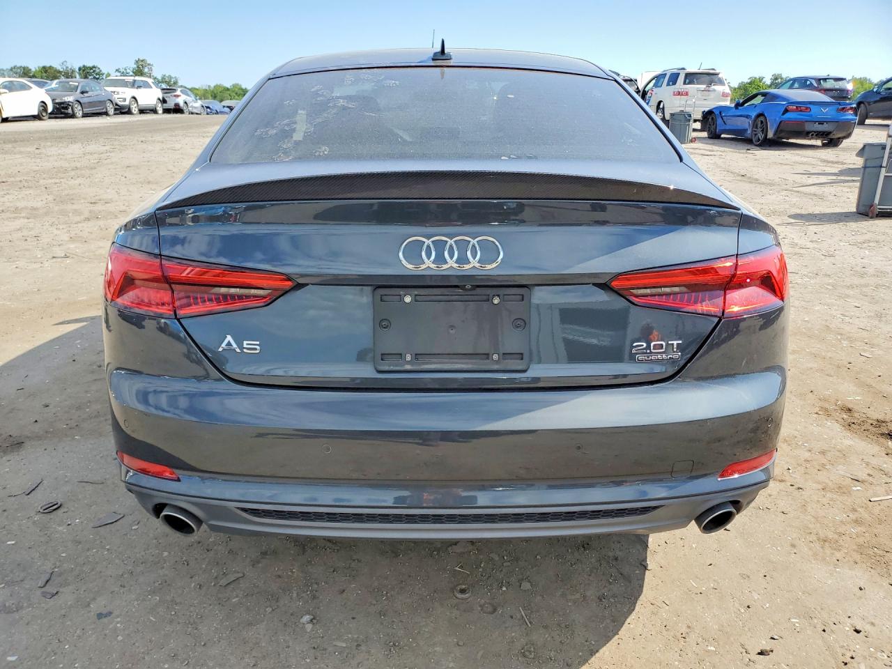 2018 Audi A5 Premium Plus S-line Gray vin: WAUTNAF54JA008229