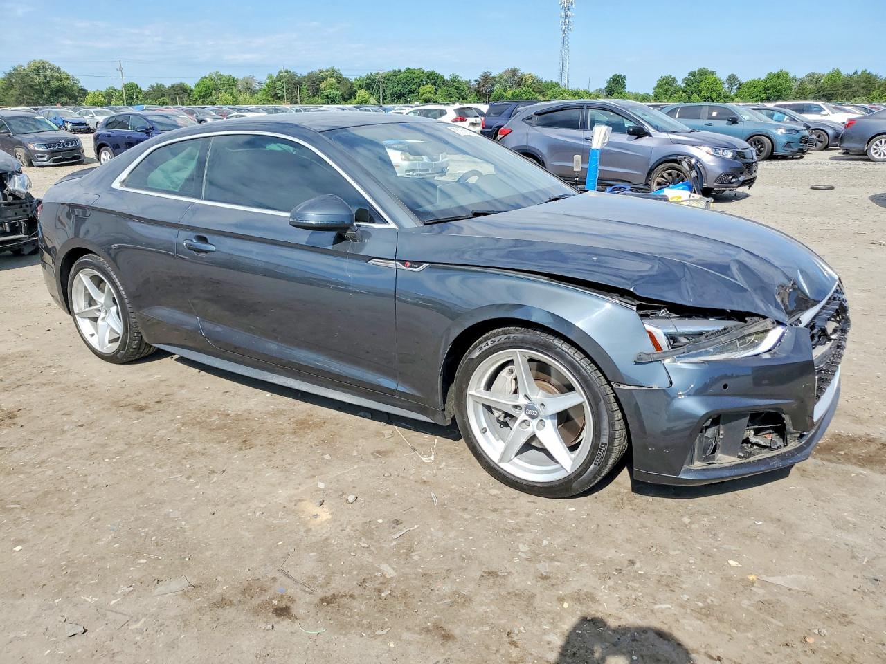 2018 Audi A5 Premium Plus S-line Gray vin: WAUTNAF54JA008229