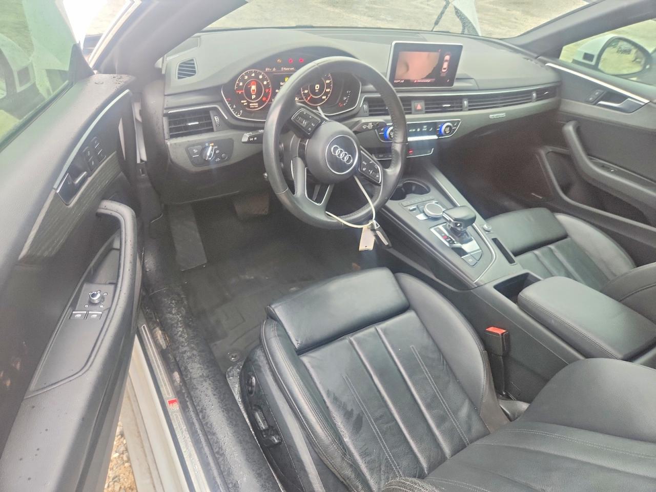 2018 Audi A5 Premium Plus S-line White vin: WAUTNAF54JA011230