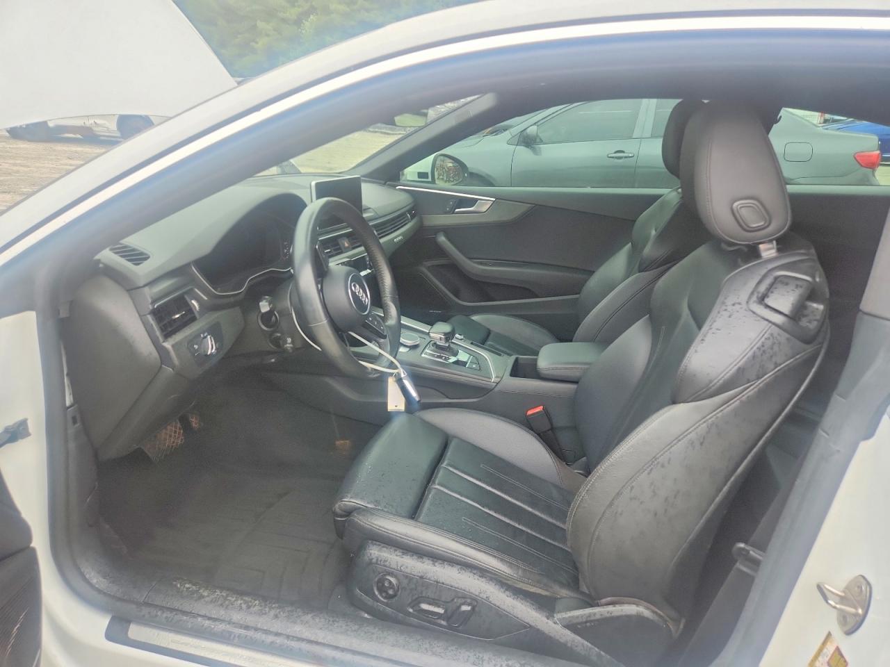 2018 Audi A5 Premium Plus S-line White vin: WAUTNAF54JA011230