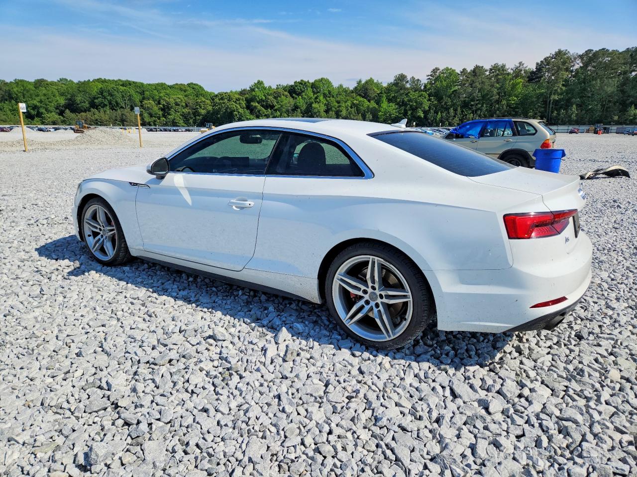 2018 Audi A5 Premium Plus S-line White vin: WAUTNAF58JA000750