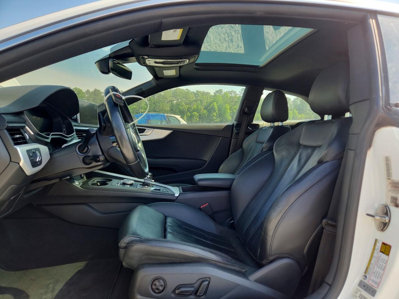 2018 Audi A5 Premium Plus S-line White vin: WAUTNAF58JA000750