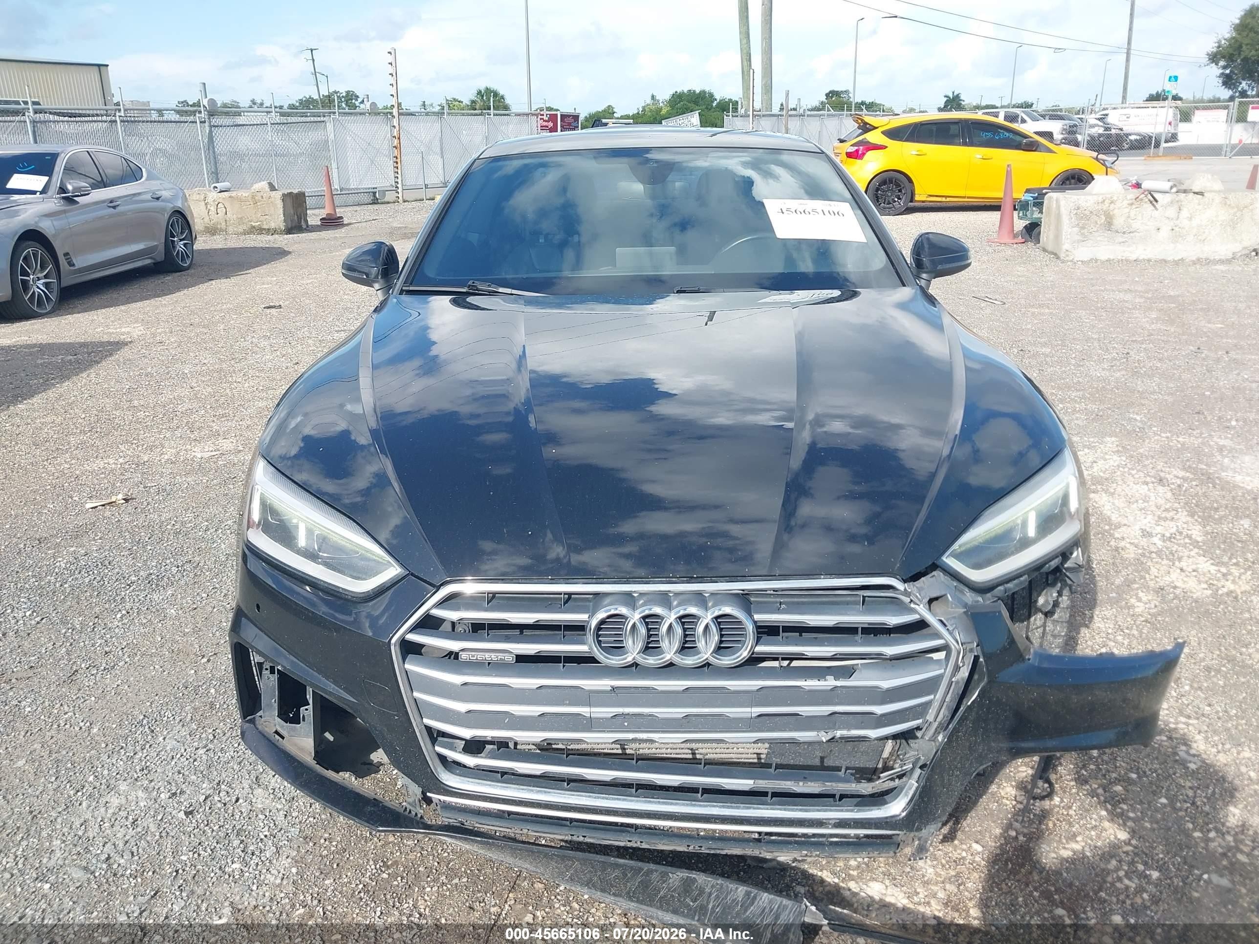 2018 Audi A5 2.0t Premium Black vin: WAUTNAF58JA082883