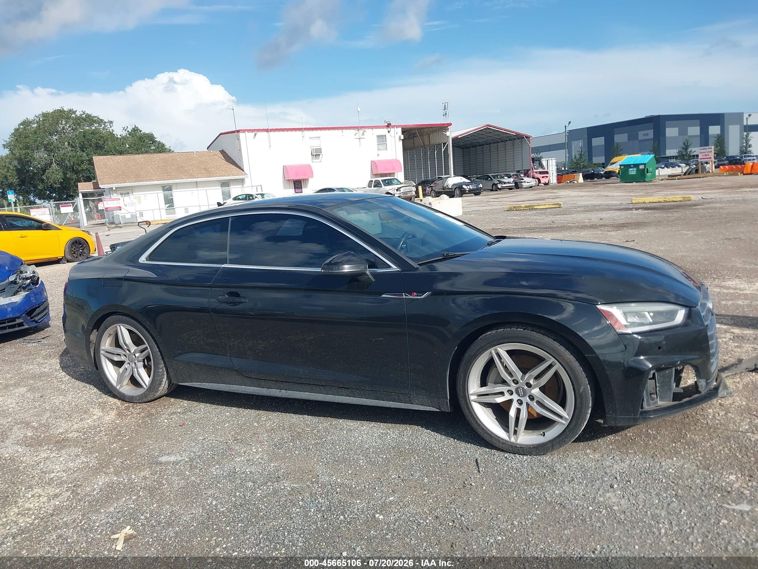 2018 Audi A5 2.0t Premium Black vin: WAUTNAF58JA082883