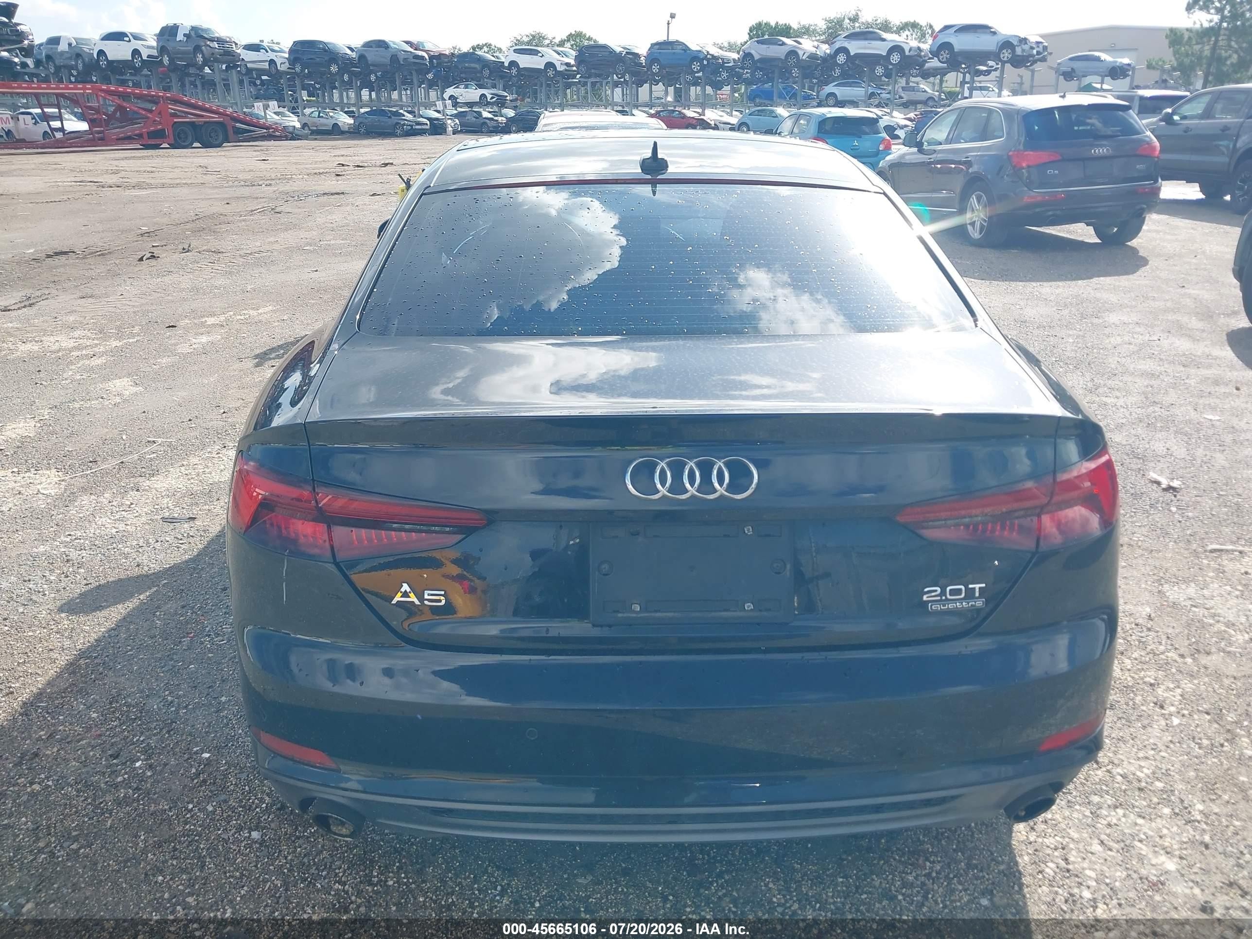 2018 Audi A5 2.0t Premium Black vin: WAUTNAF58JA082883