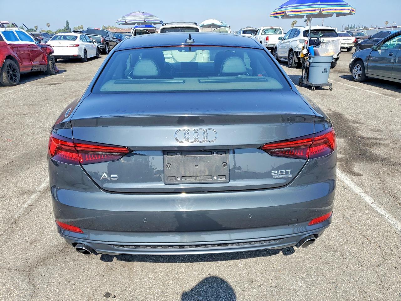 2018 Audi A5 Premium Plus S-line Серый vin: WAUTNAF59JA023972