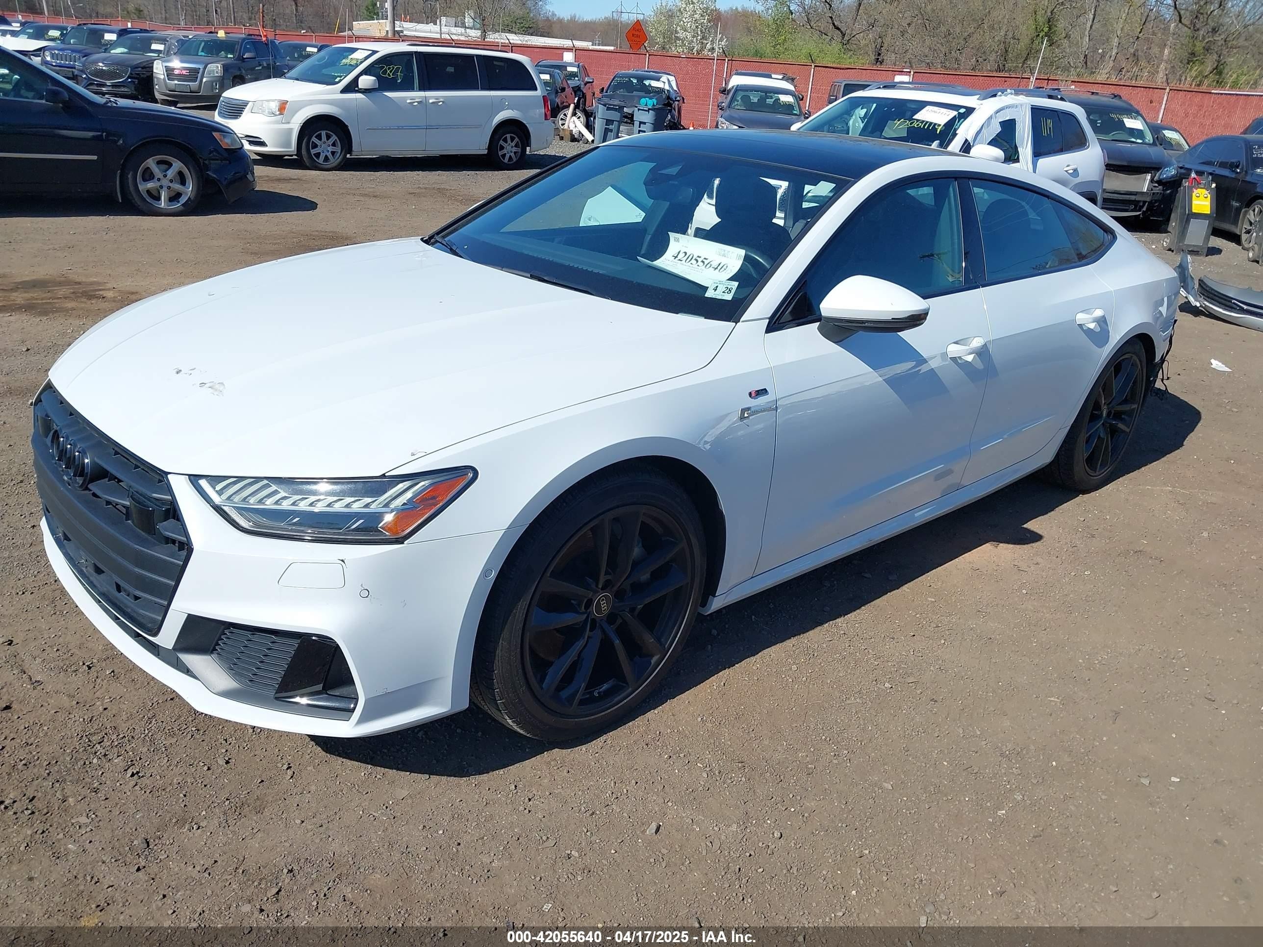 2023 Audi A7 Sportback Premium Plus 55 Tfsi E Quattro S Tronic White vin: WAUU2BF24PN040320