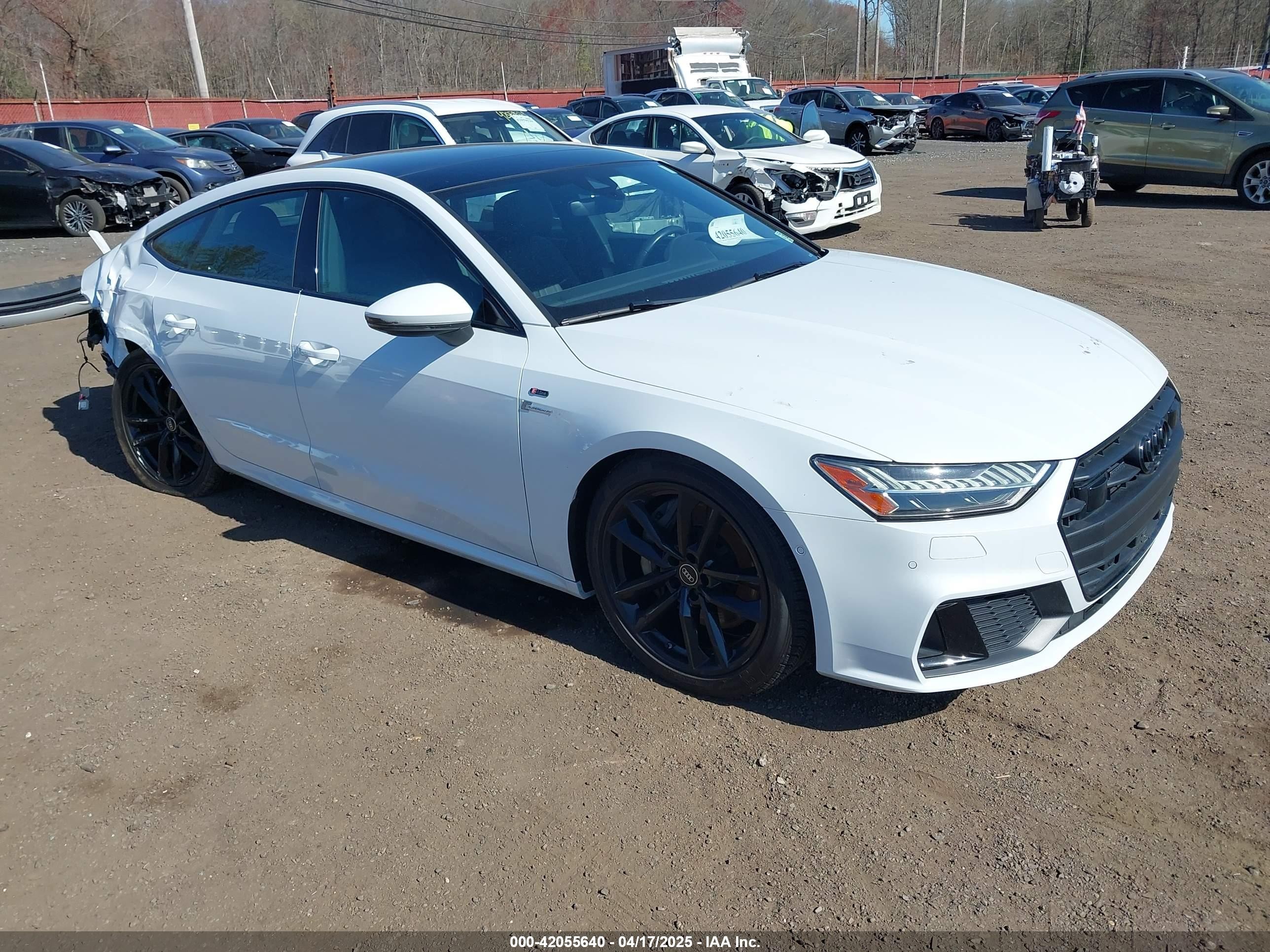 2023 Audi A7 Sportback Premium Plus 55 Tfsi E Quattro S Tronic White vin: WAUU2BF24PN040320