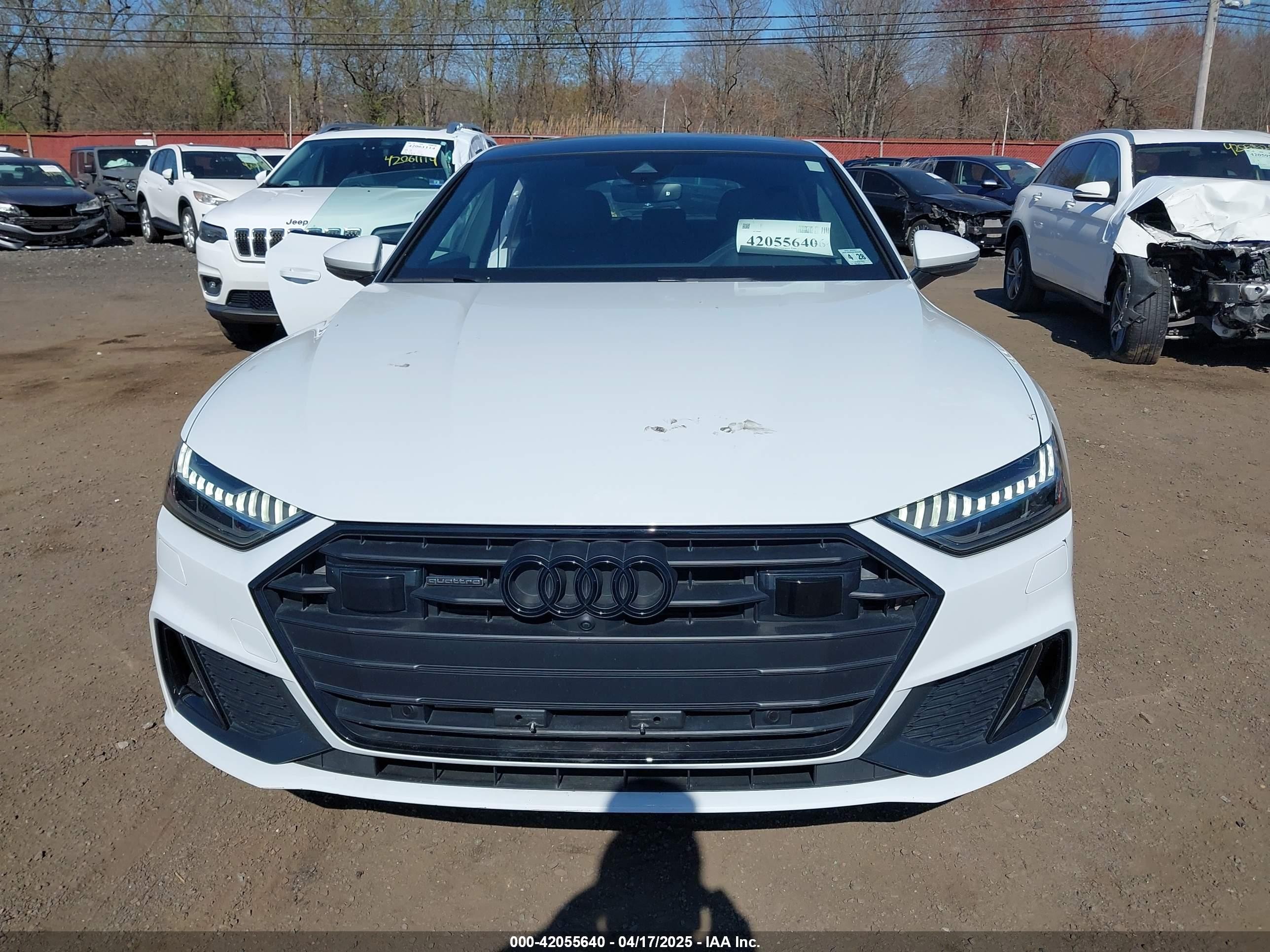 2023 Audi A7 Sportback Premium Plus 55 Tfsi E Quattro S Tronic White vin: WAUU2BF24PN040320