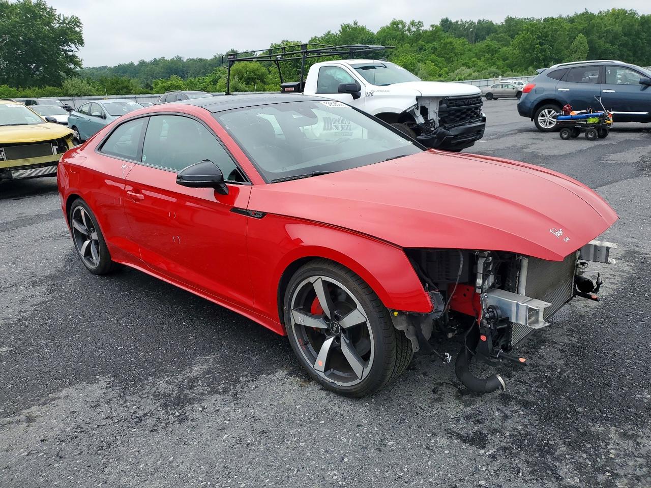 2023 Audi A5 Red vin: WAUUAAF52PA017682